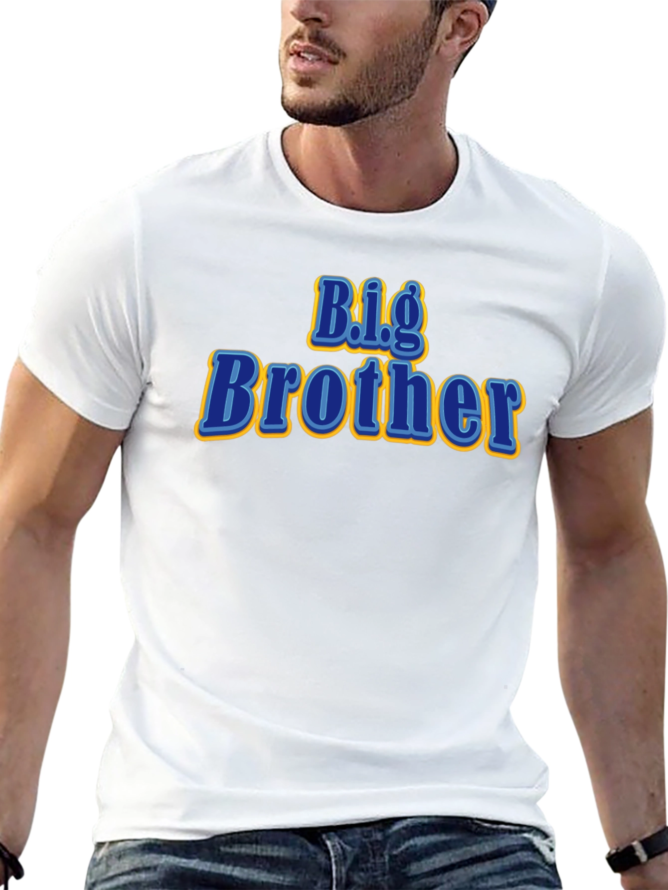 Big Brother Graphic Tee - Black Cotton T-Shirt