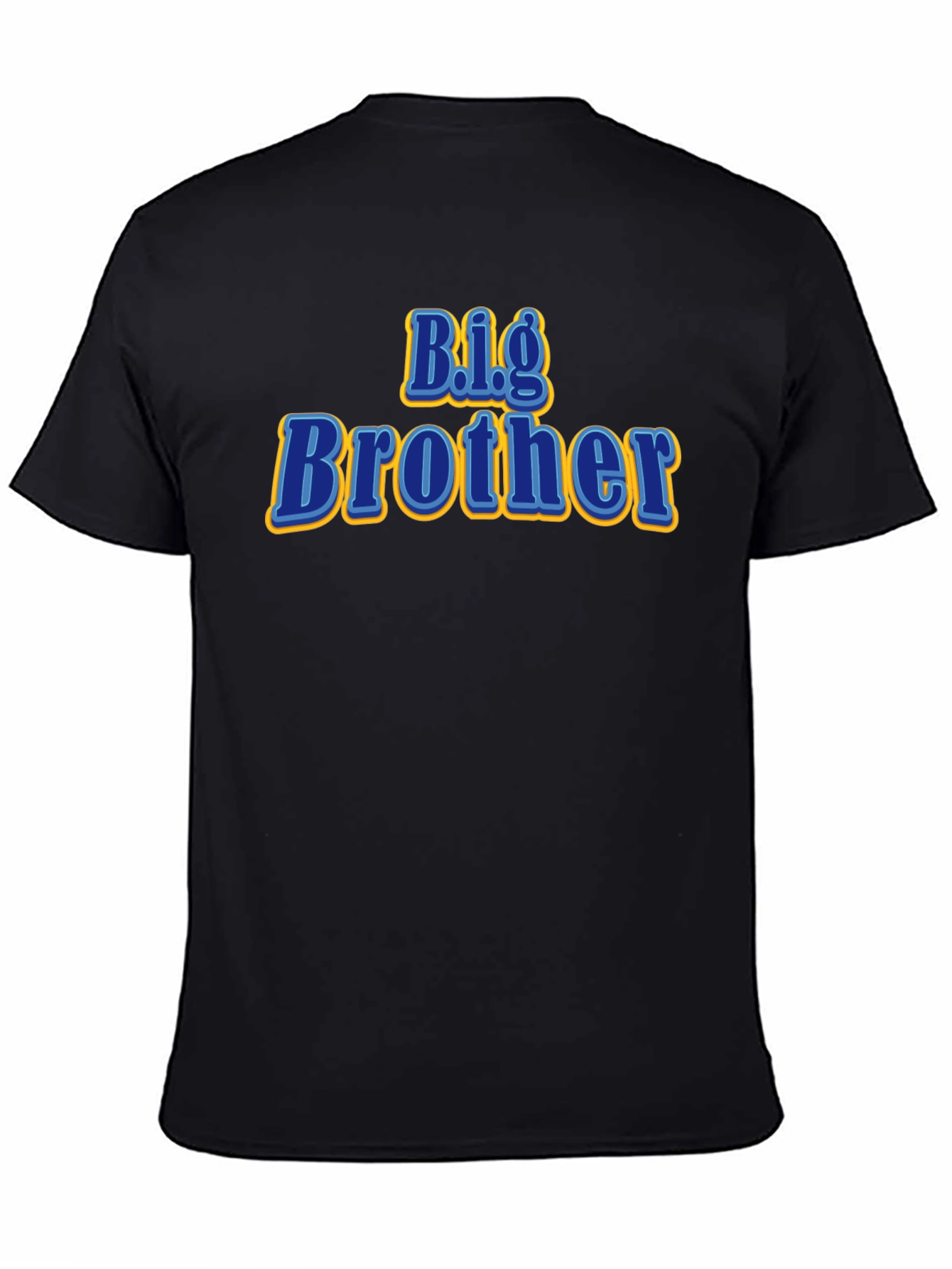Big Brother Graphic Tee - Black Cotton T-Shirt