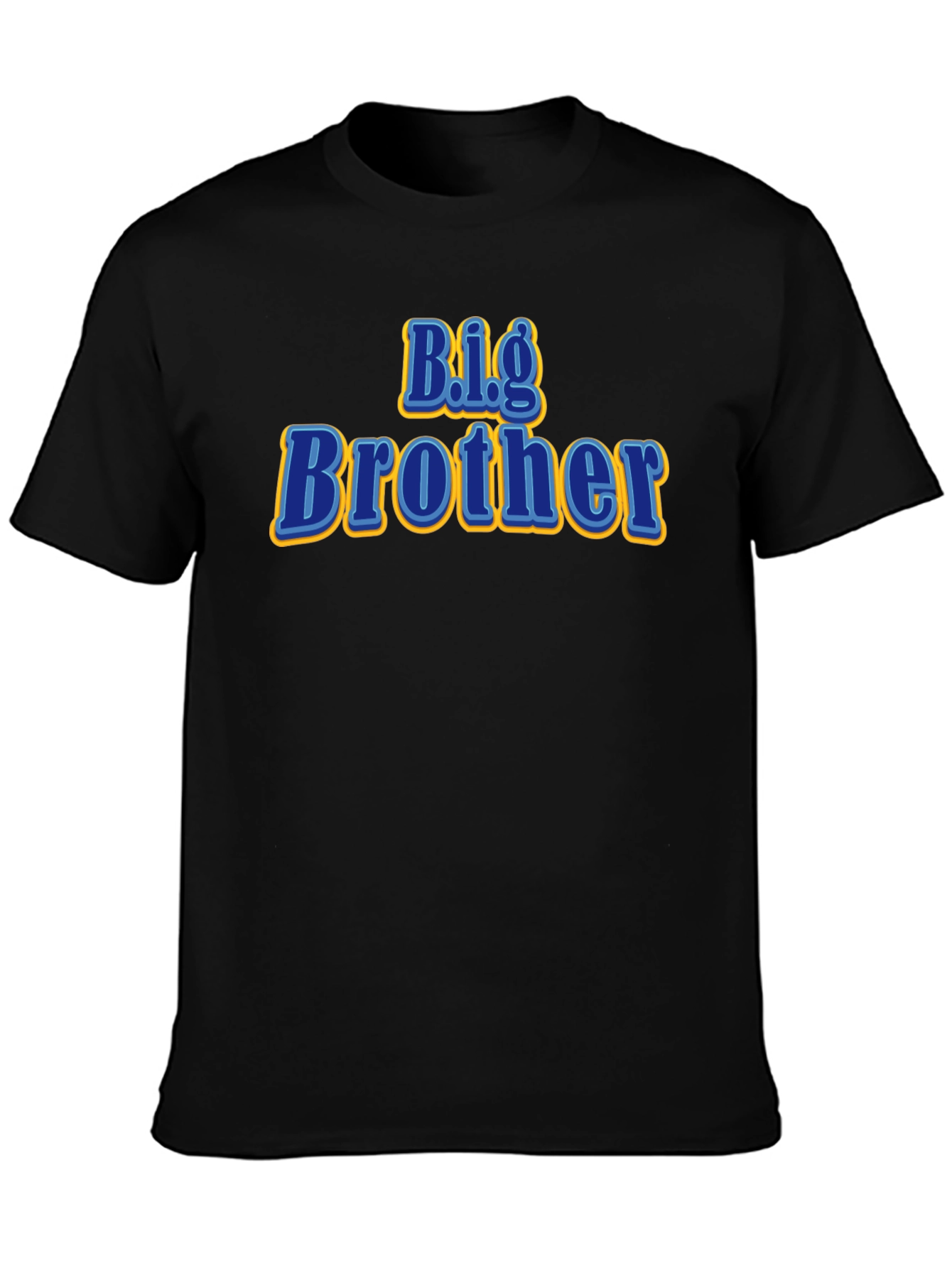 Big Brother Graphic Tee - Black Cotton T-Shirt