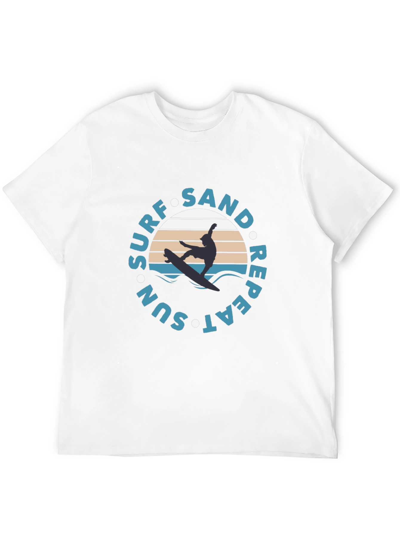 Surf Sand Sun Repeat Graphic Tee