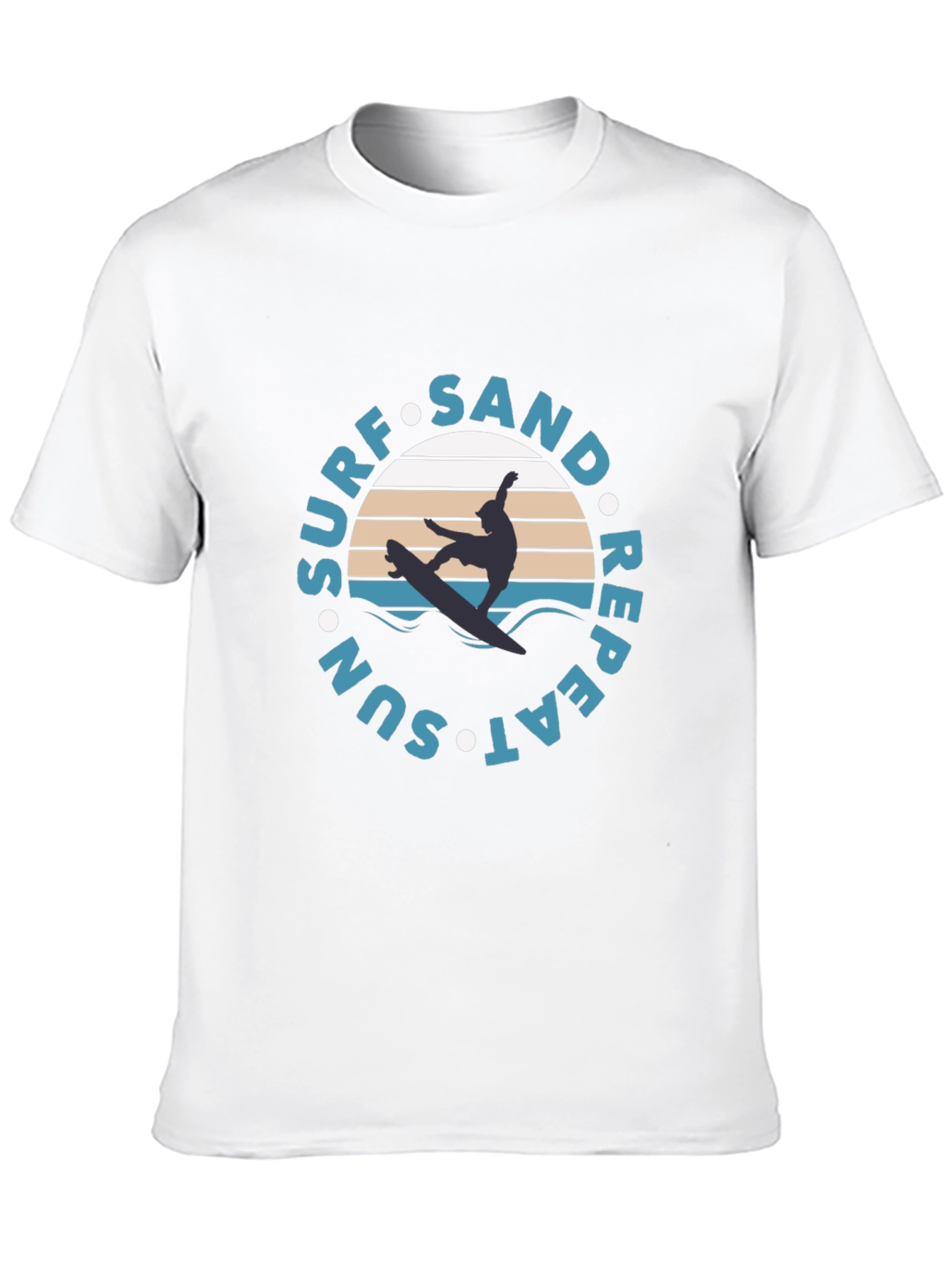 Surf Sand Sun Repeat Graphic Tee
