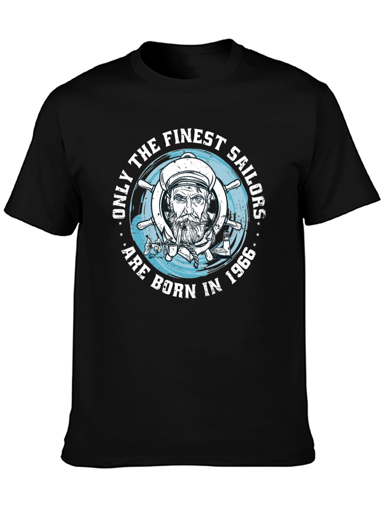 Finest Sailors Born in 1966 Black T-Shirt