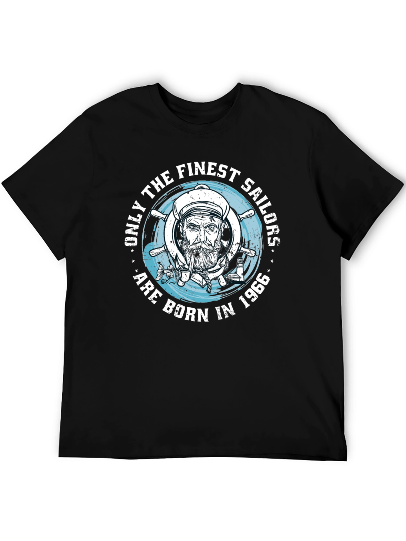 Finest Sailors Born in 1966 Black T-Shirt