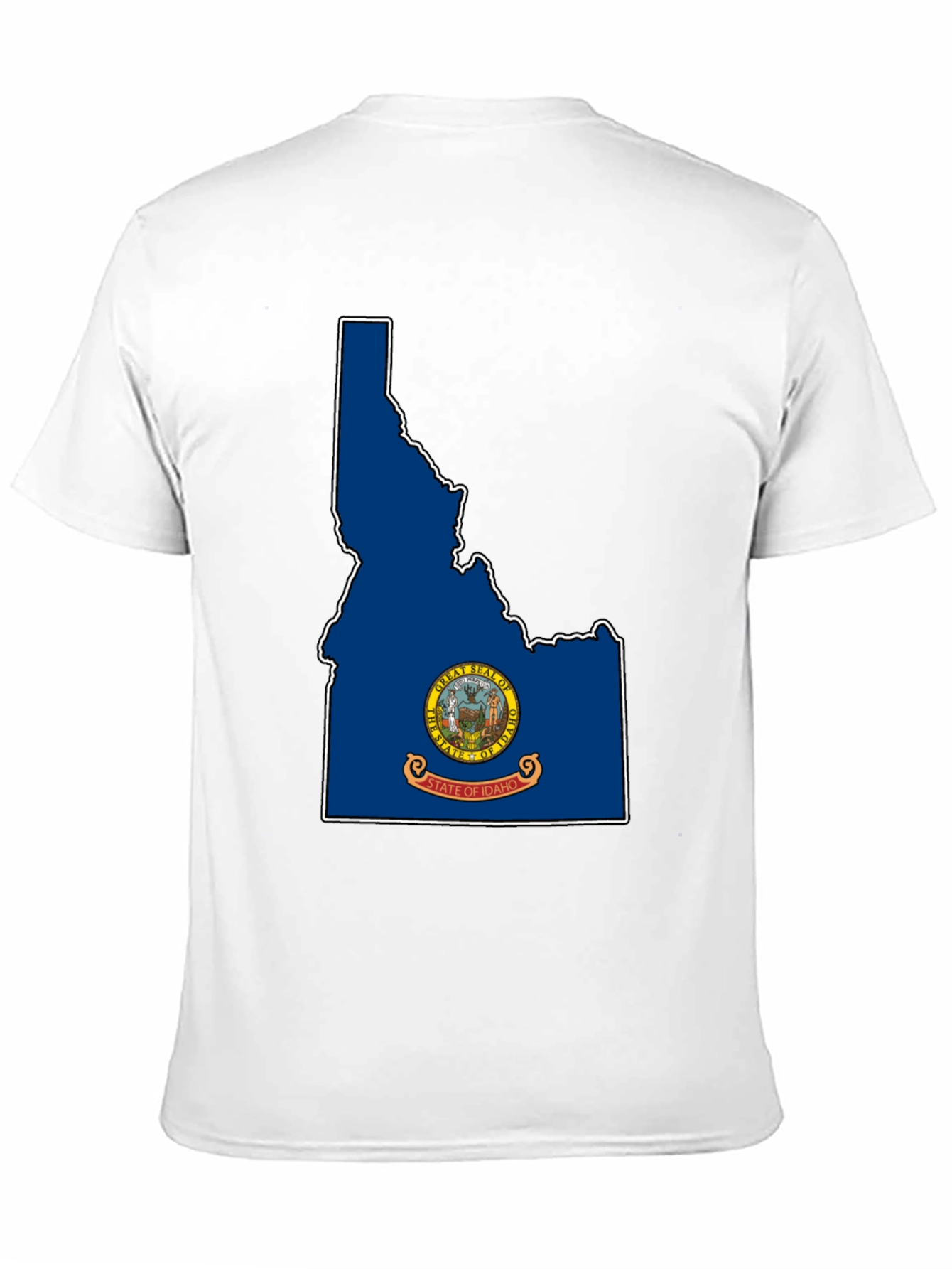 Idaho State Flag T-Shirt - Black Tee