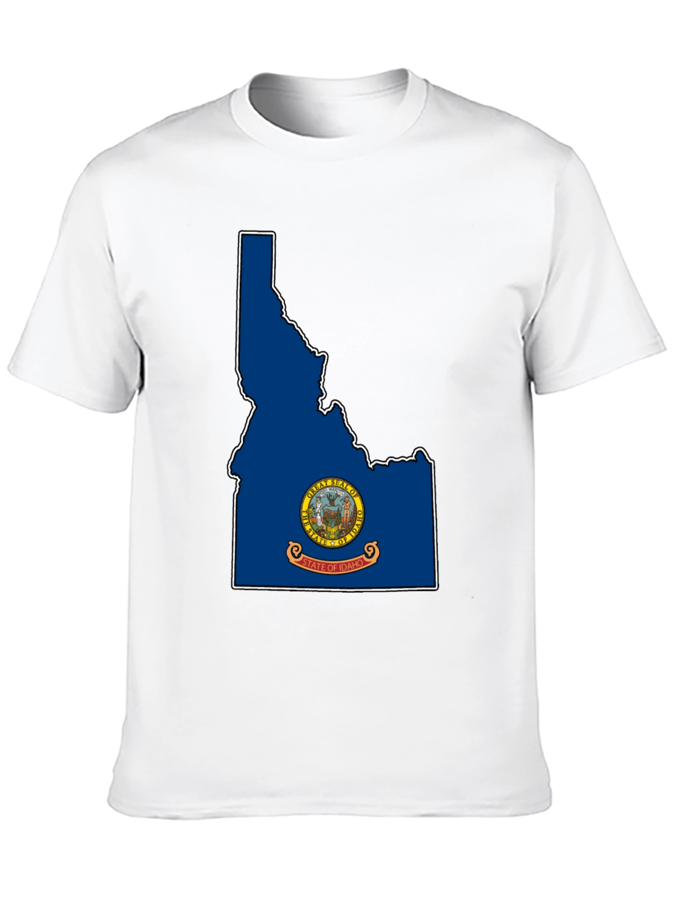 Idaho State Flag T-Shirt - Black Tee