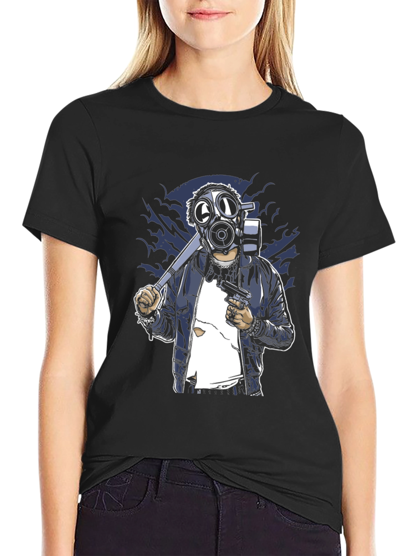 Gas Mask Graphic Tee - Unique Streetwear Style