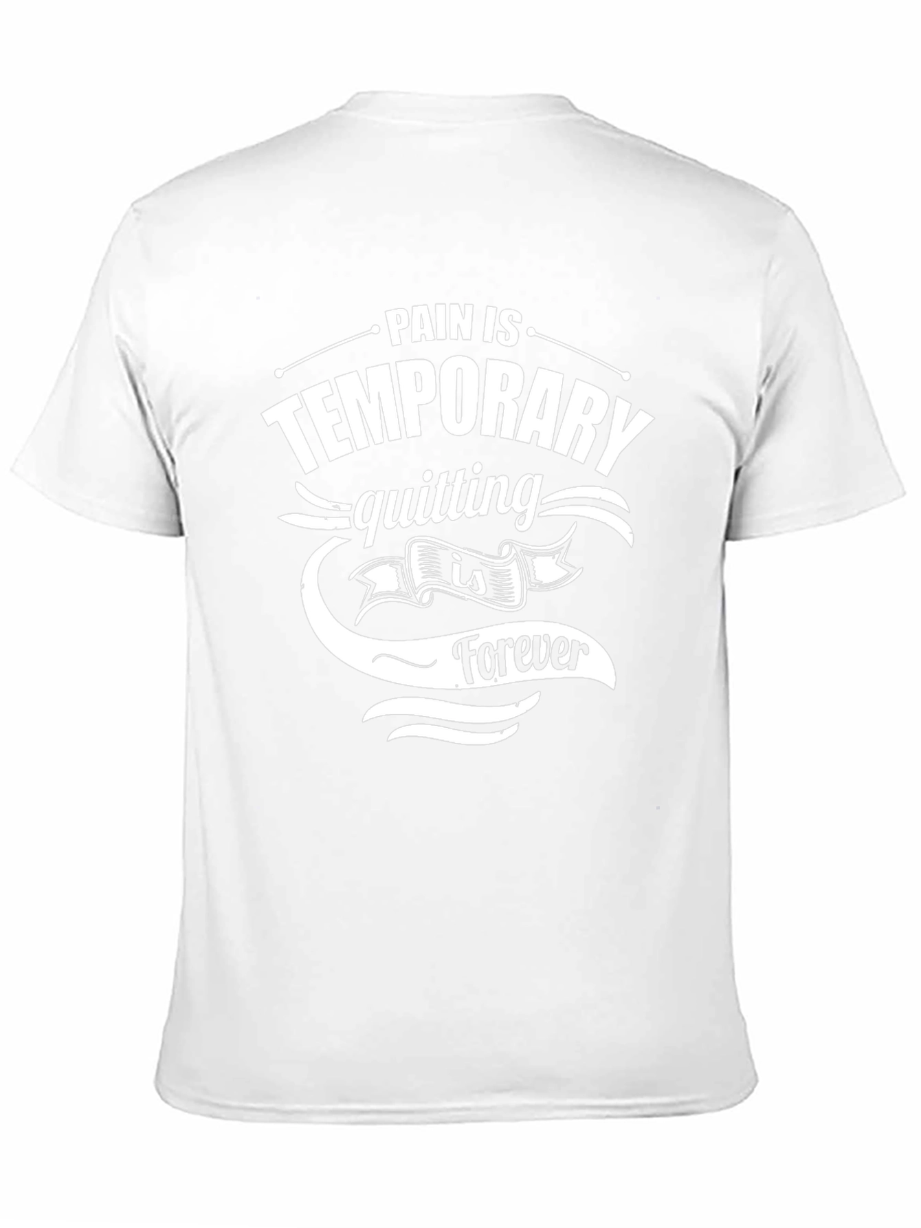Motivational Black T-Shirt: Pain is Temporary