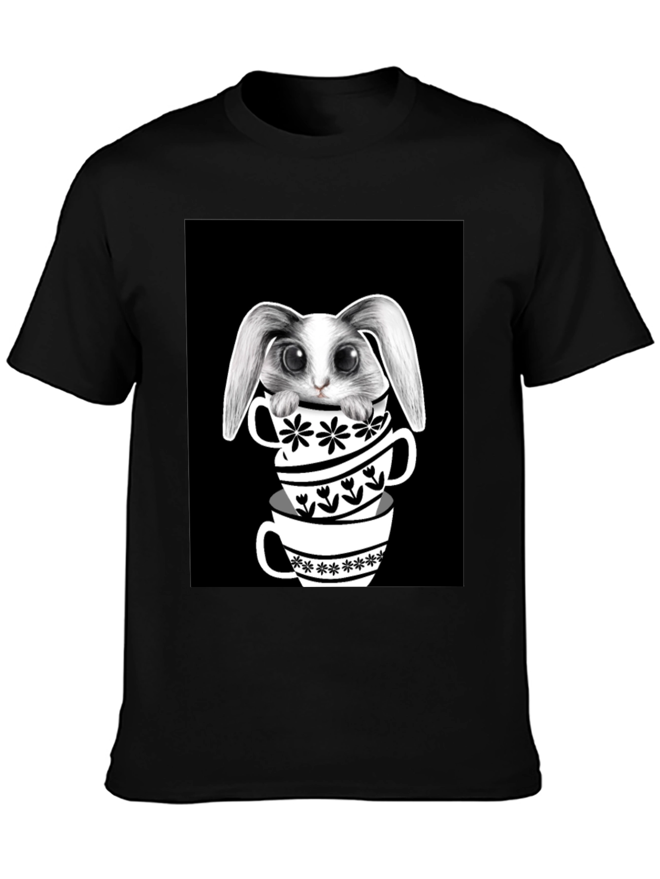 Rabbit in Teacups Graphic T-Shirt