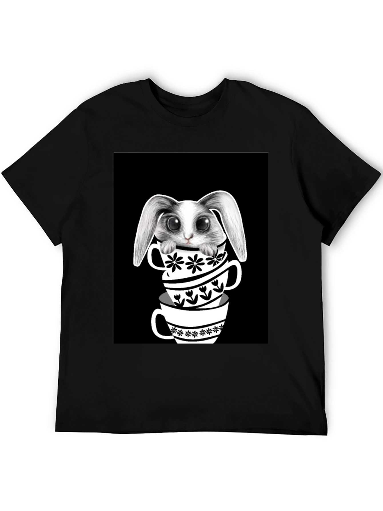Rabbit in Teacups Graphic T-Shirt
