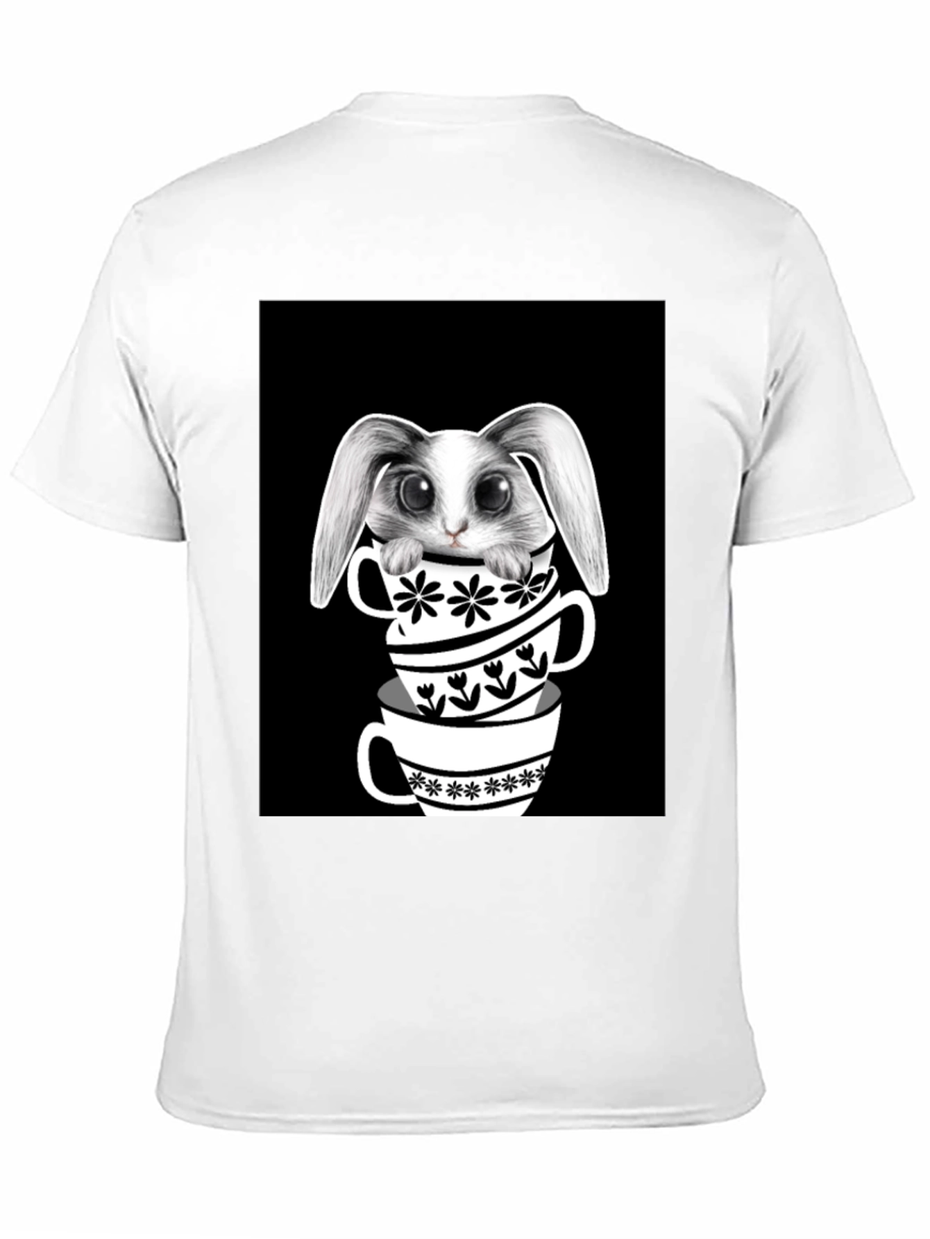 Rabbit in Teacups Graphic T-Shirt