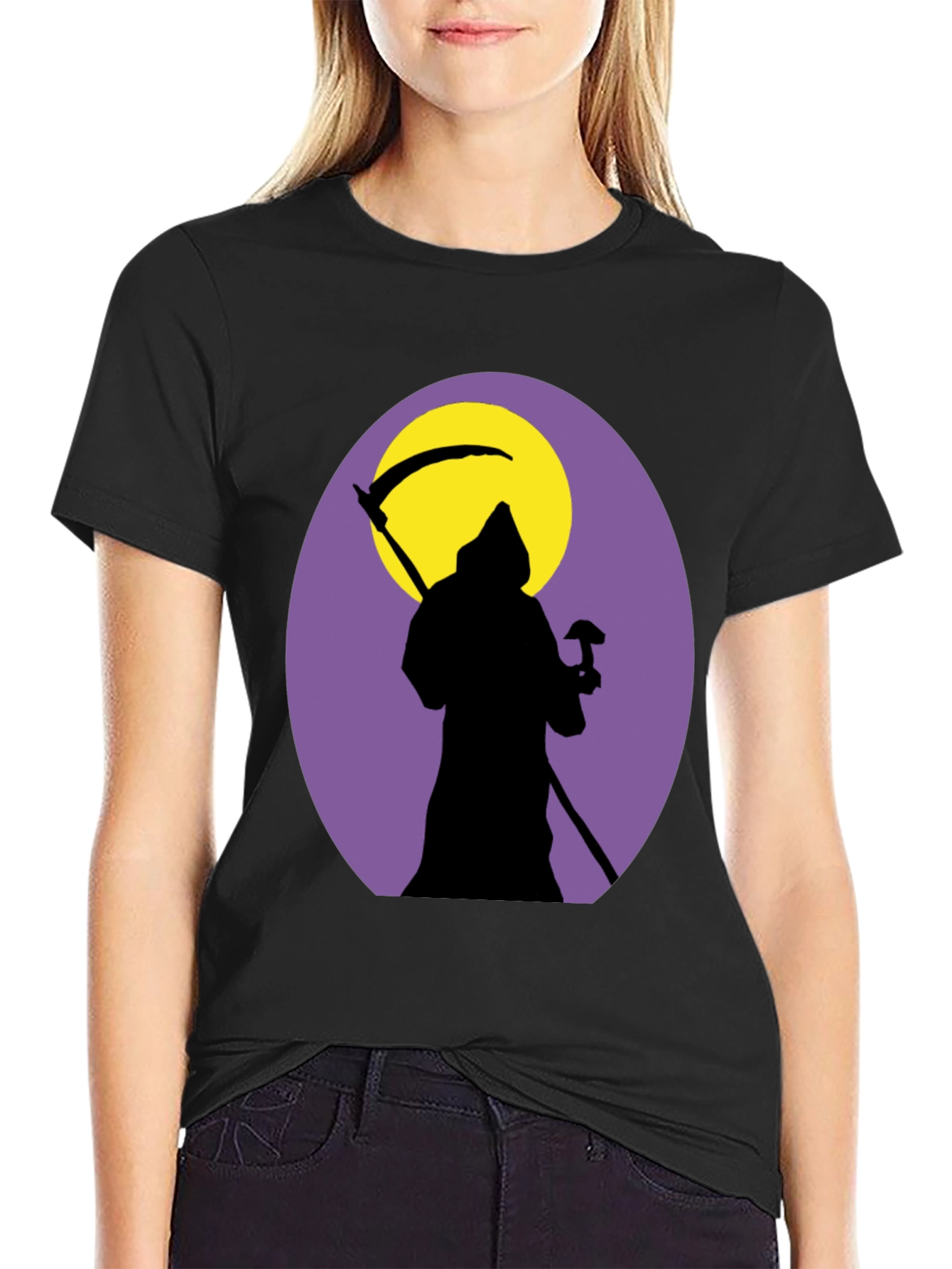 Grim Reaper Graphic T-Shirt - Dark Humor Tee