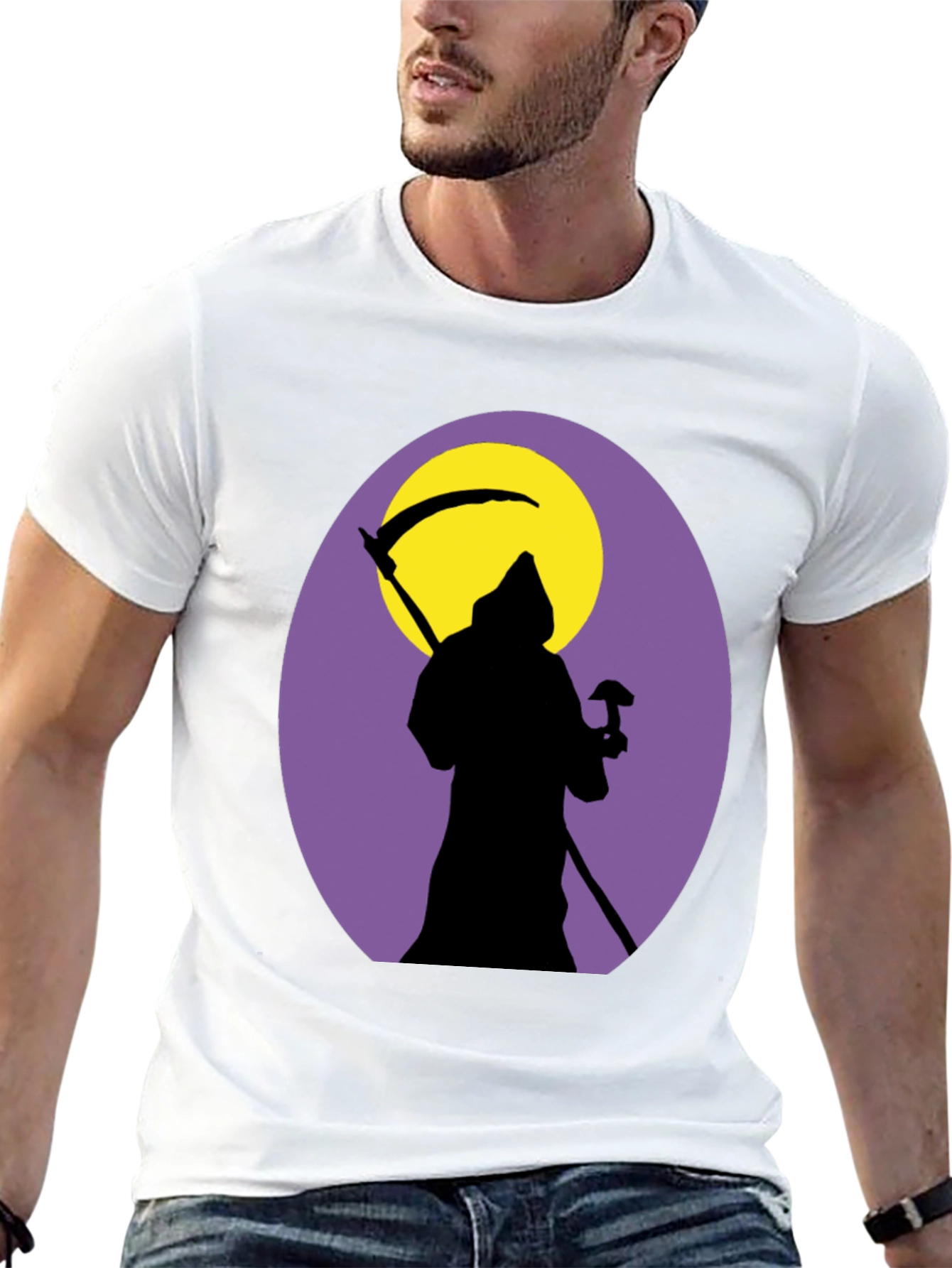 Grim Reaper Graphic T-Shirt - Dark Humor Tee