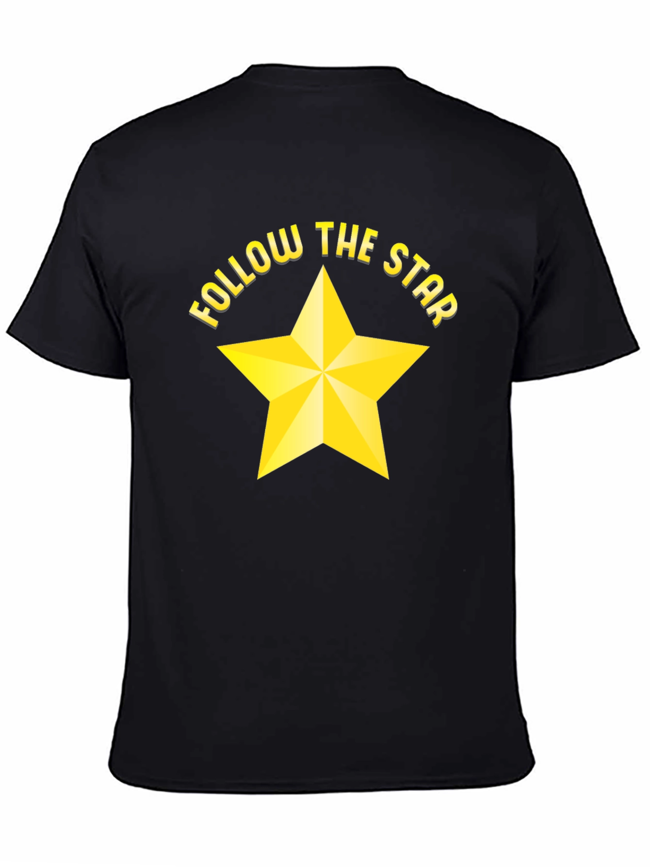 Follow the Star Black Graphic Tee