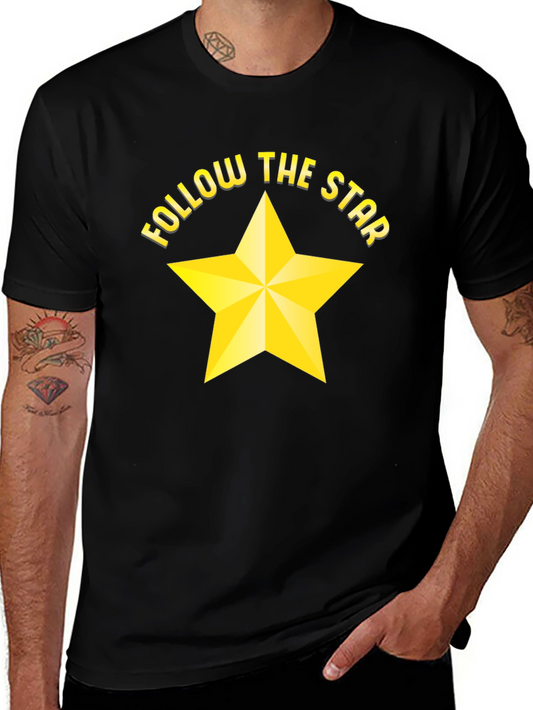 Follow the Star Black Graphic Tee