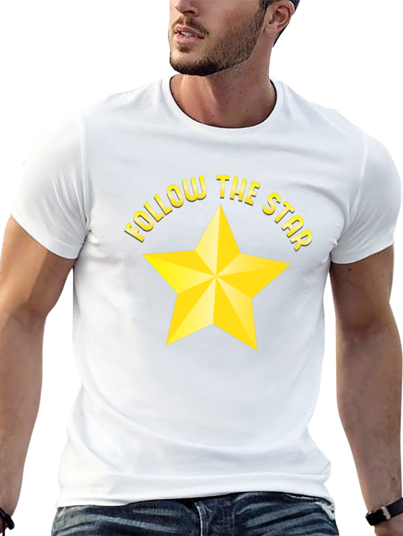 Follow the Star Black Graphic Tee