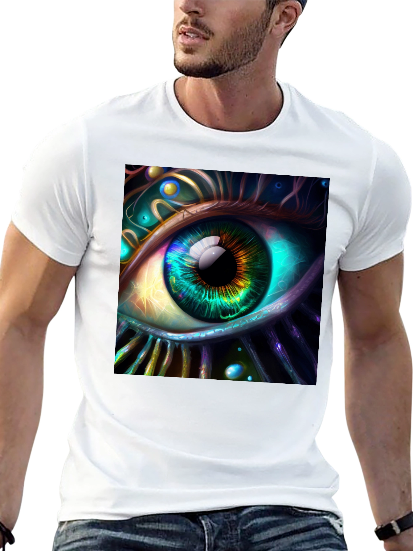 Eye See You Graphic Tee - Vivid Art T-Shirt