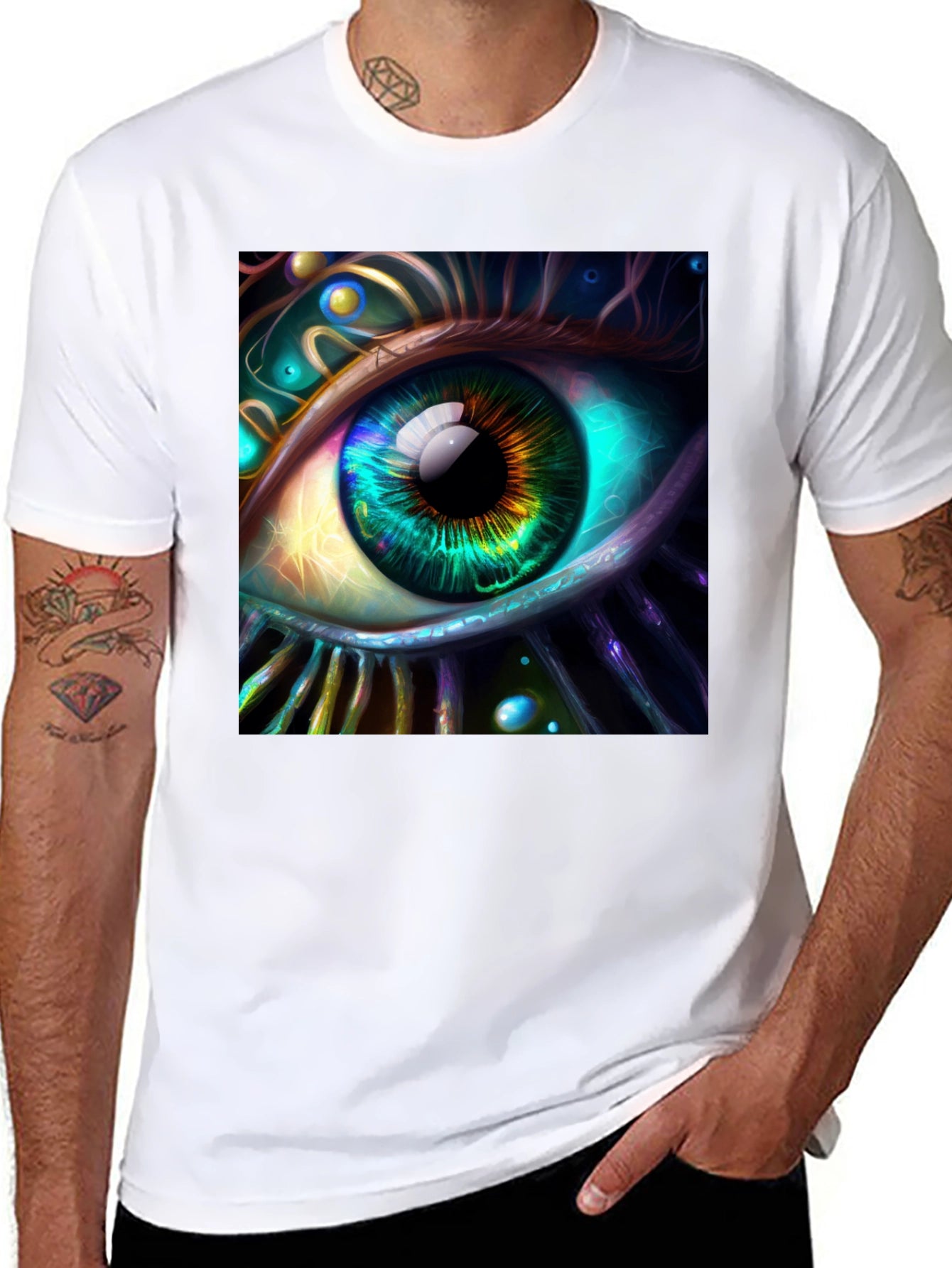Eye See You Graphic Tee - Vivid Art T-Shirt