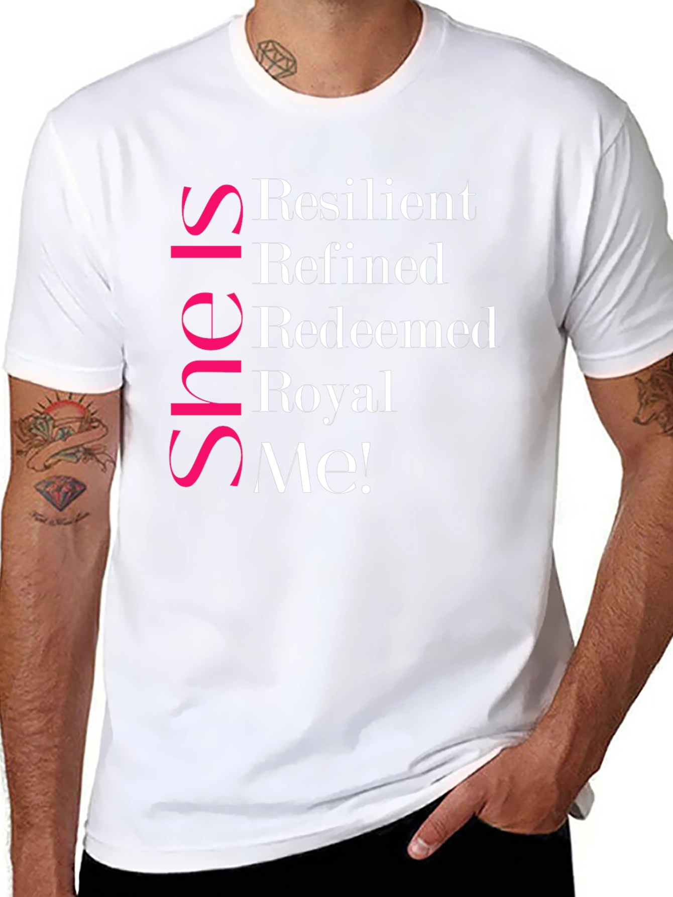 She Is Resilient T-Shirt - Black