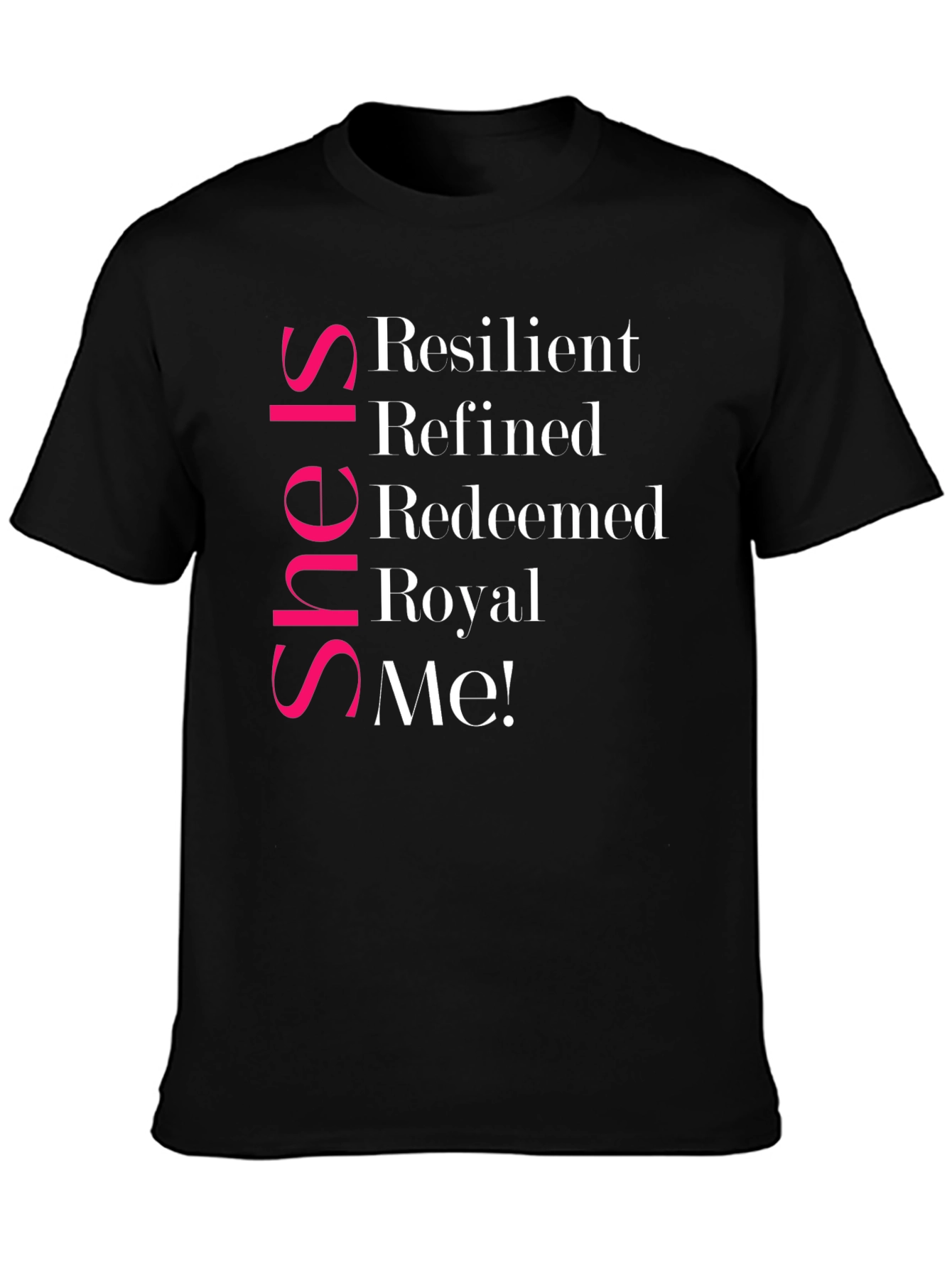 She Is Resilient T-Shirt - Black