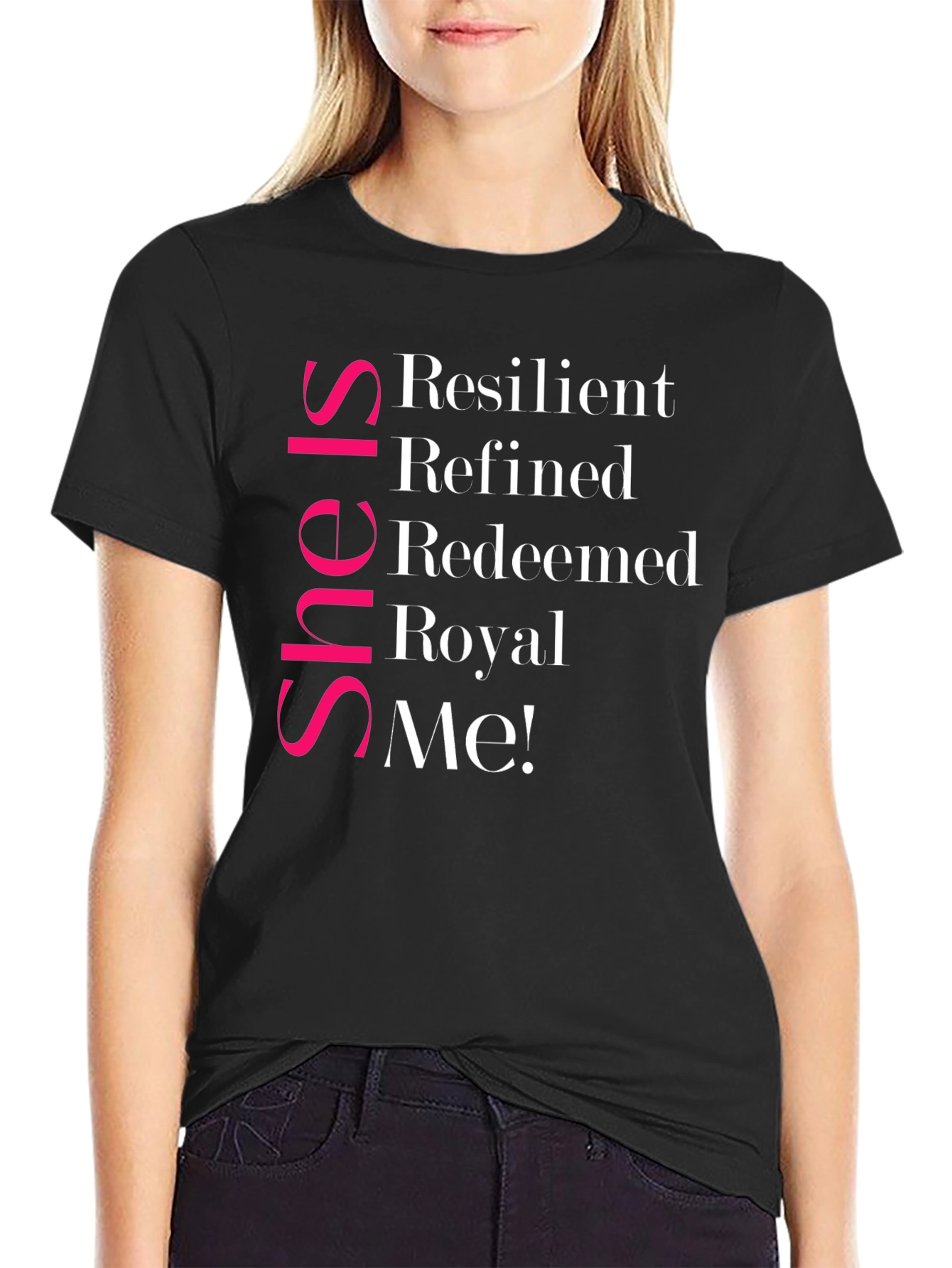 She Is Resilient T-Shirt - Black