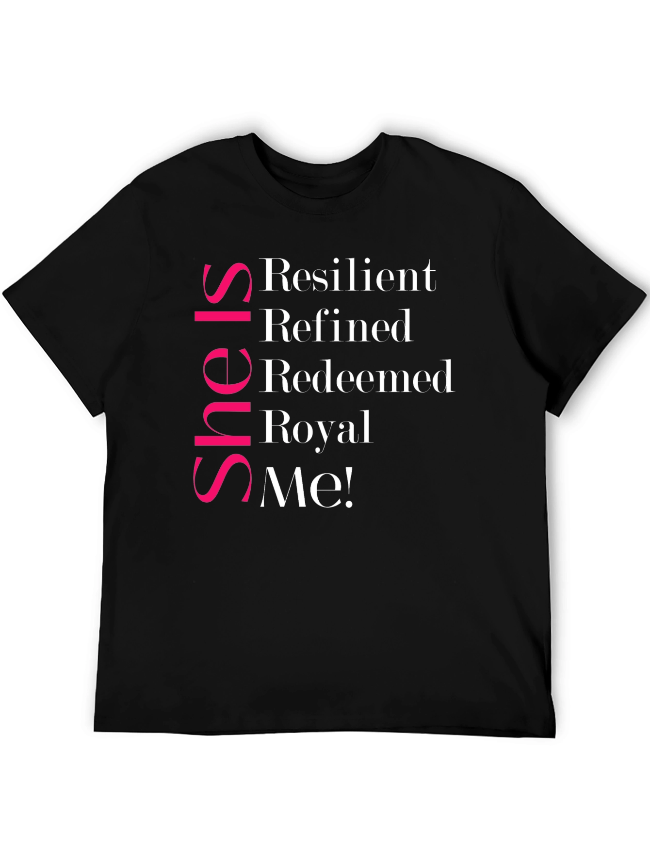 She Is Resilient T-Shirt - Black