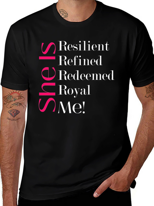 She Is Resilient T-Shirt - Black