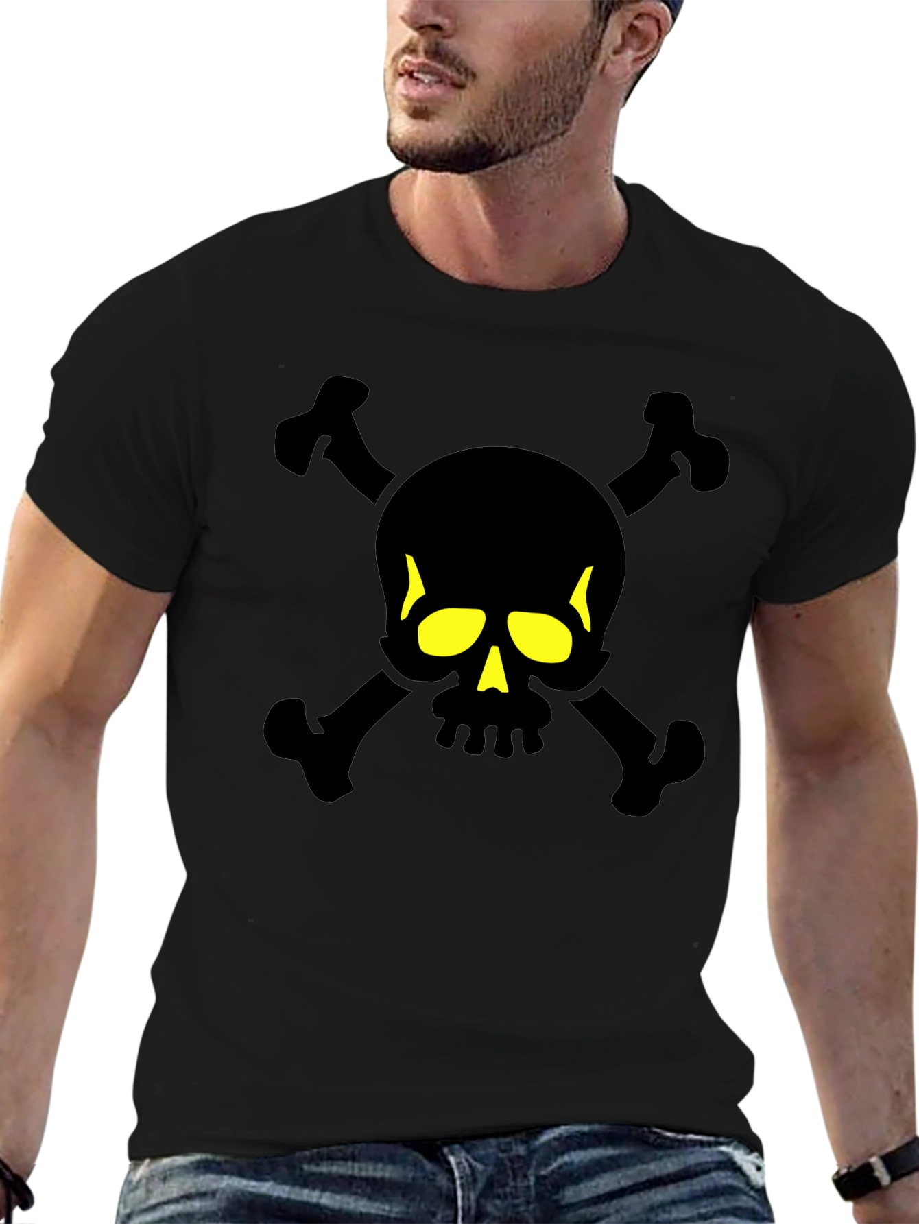 Skull & Crossbones Graphic Tee - Classic Black Shirt