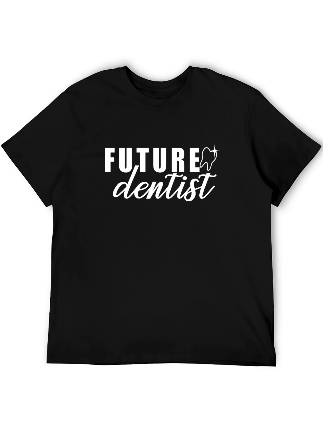 Future Dentist Graphic T-Shirt - Black Cotton Tee