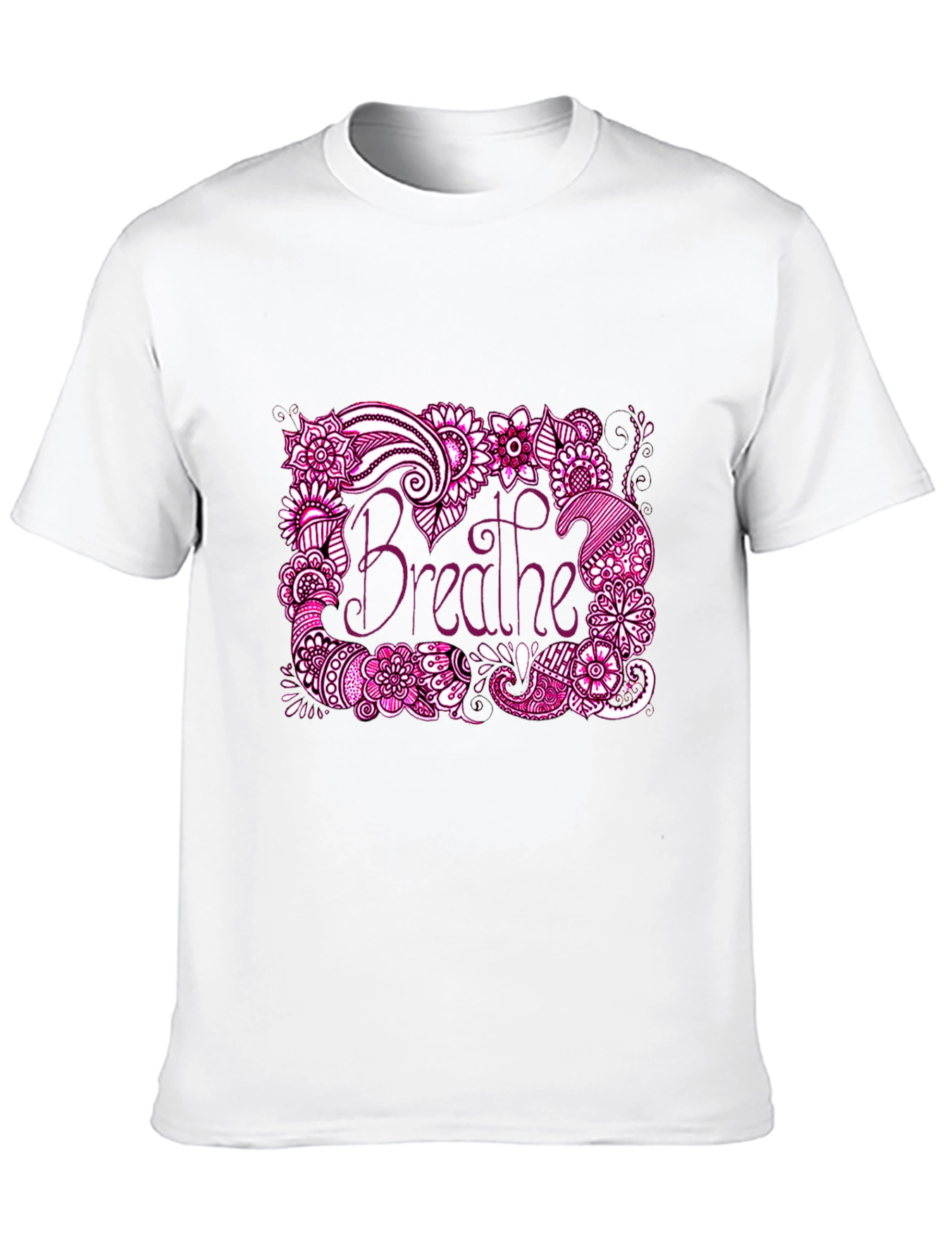 Breathe Graphic Tee - Relaxed Fit Black T-Shirt
