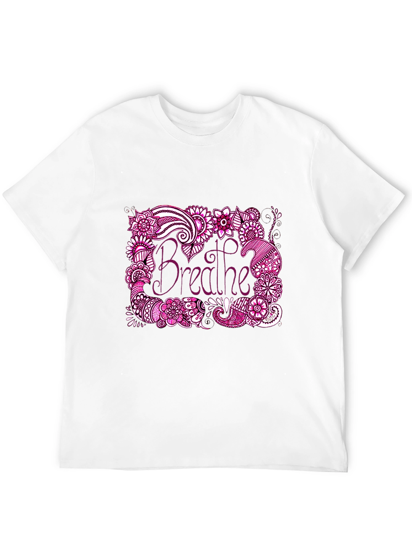 Breathe Graphic Tee - Relaxed Fit Black T-Shirt
