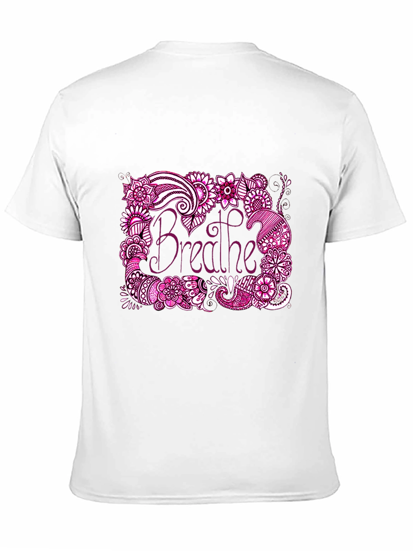 Breathe Graphic Tee - Relaxed Fit Black T-Shirt