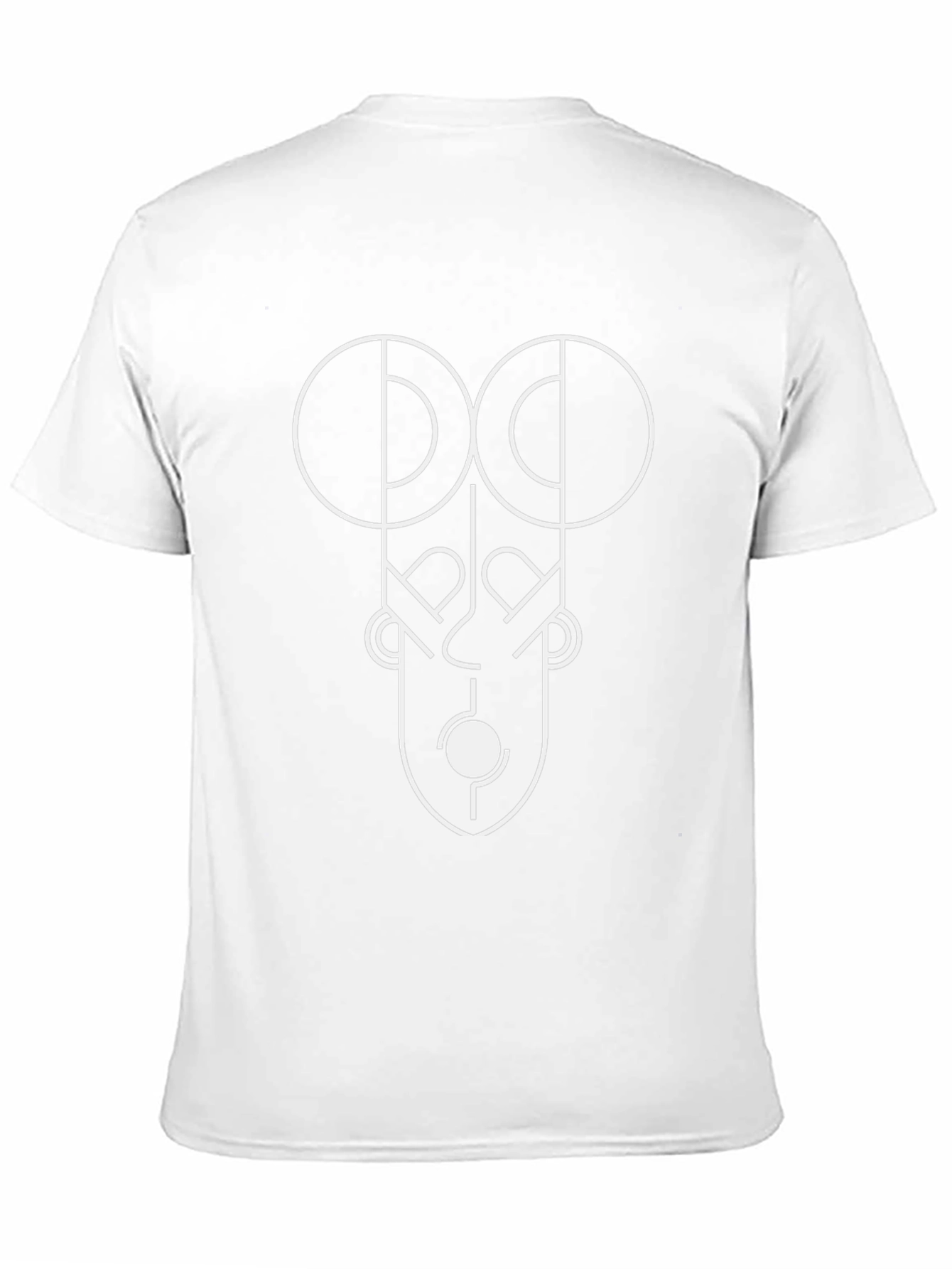 Abstract Face Graphic Tee - Modern Art Design