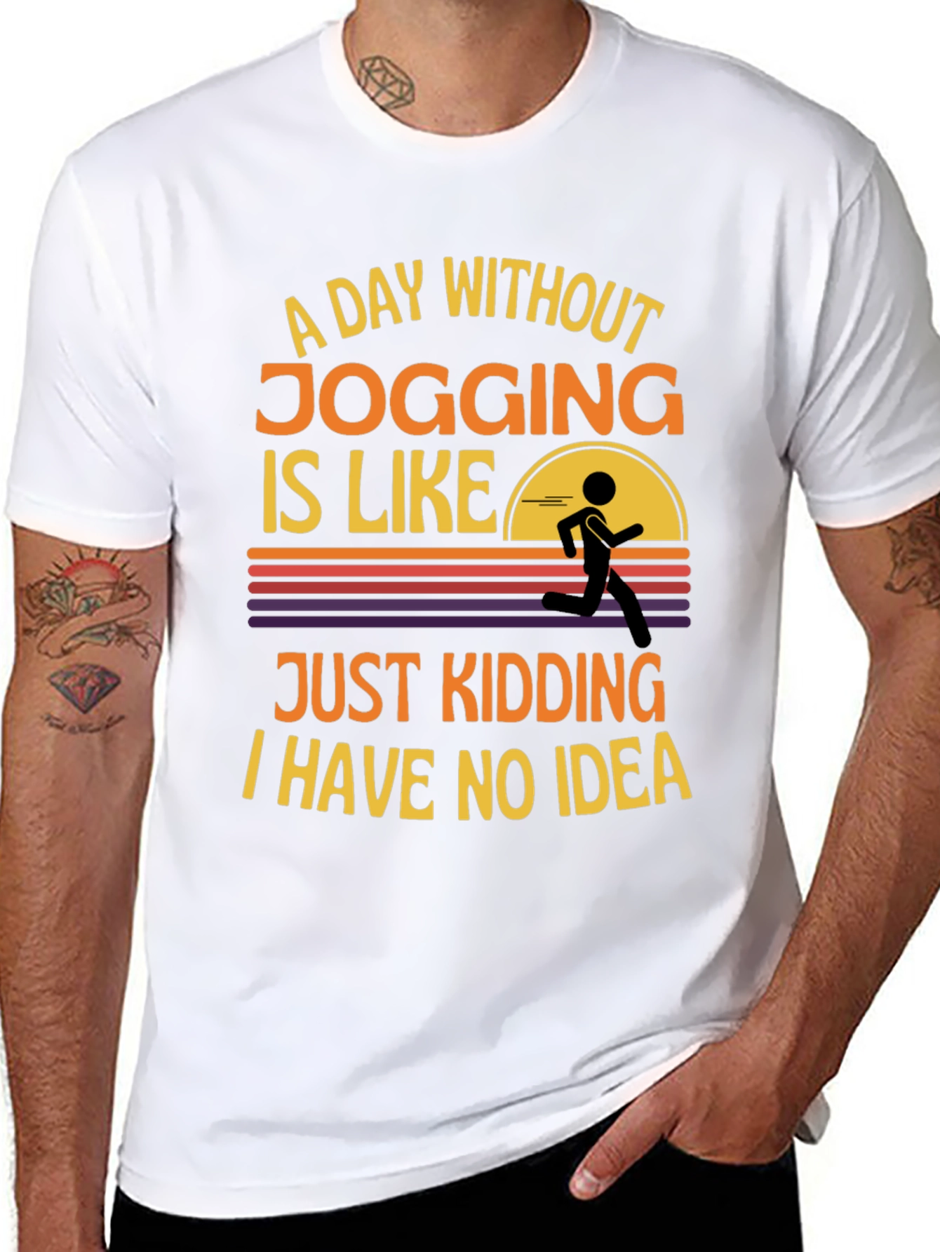Funny Jogging T-Shirt: A Day Without Jogging