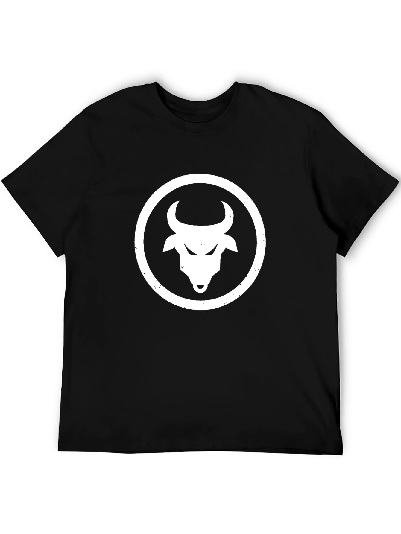 Black Bull Head Graphic Tee - Premium Cotton Blend