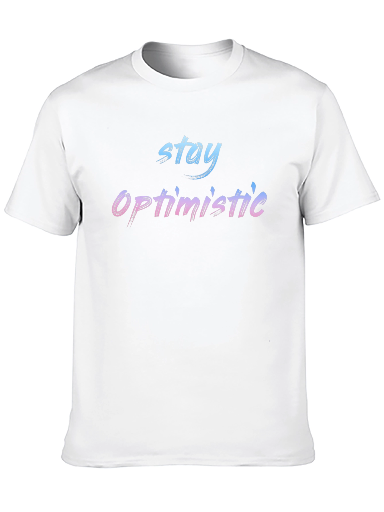 Stay Optimistic Graphic Black T-Shirt