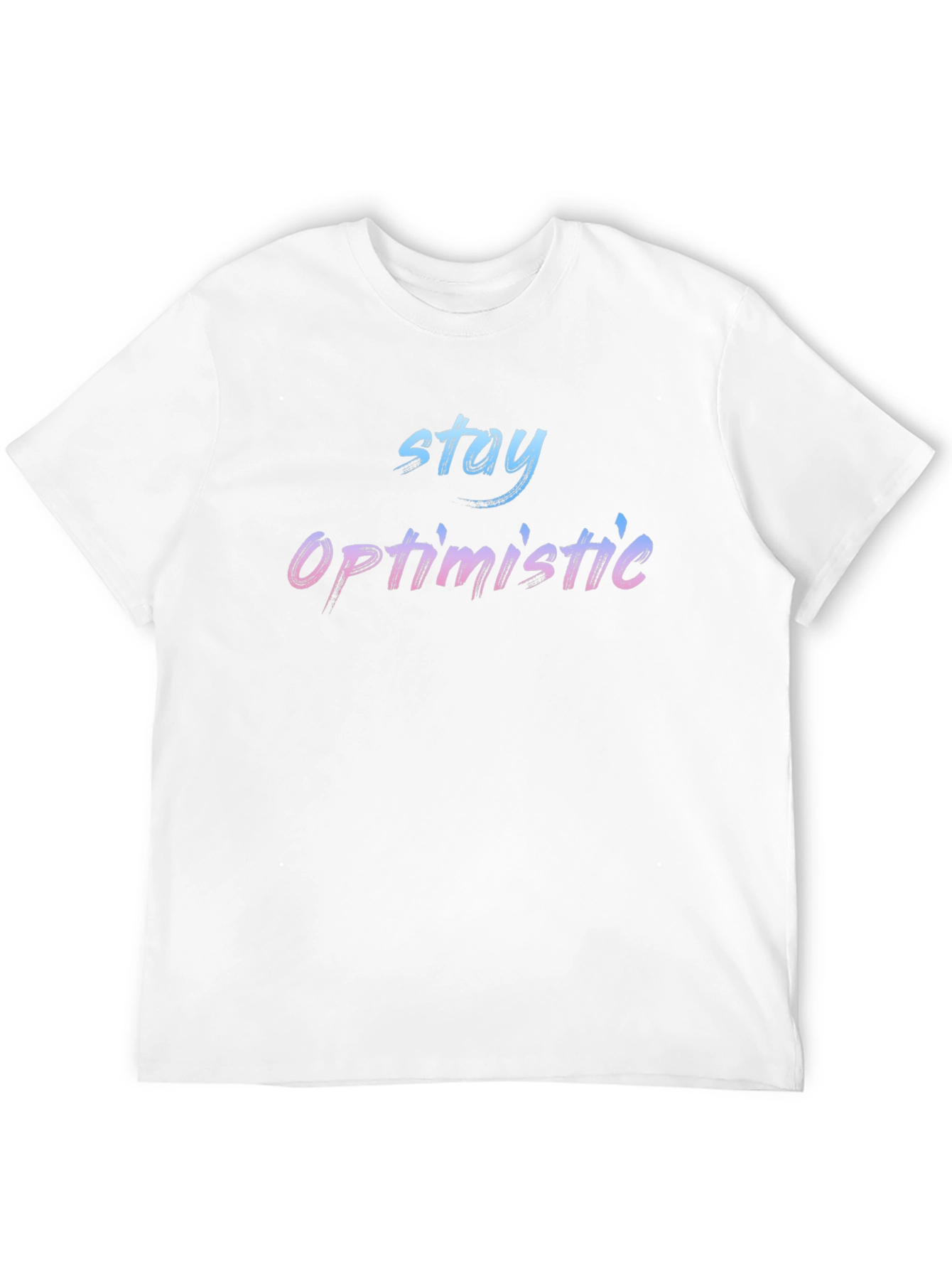 Stay Optimistic Graphic Black T-Shirt