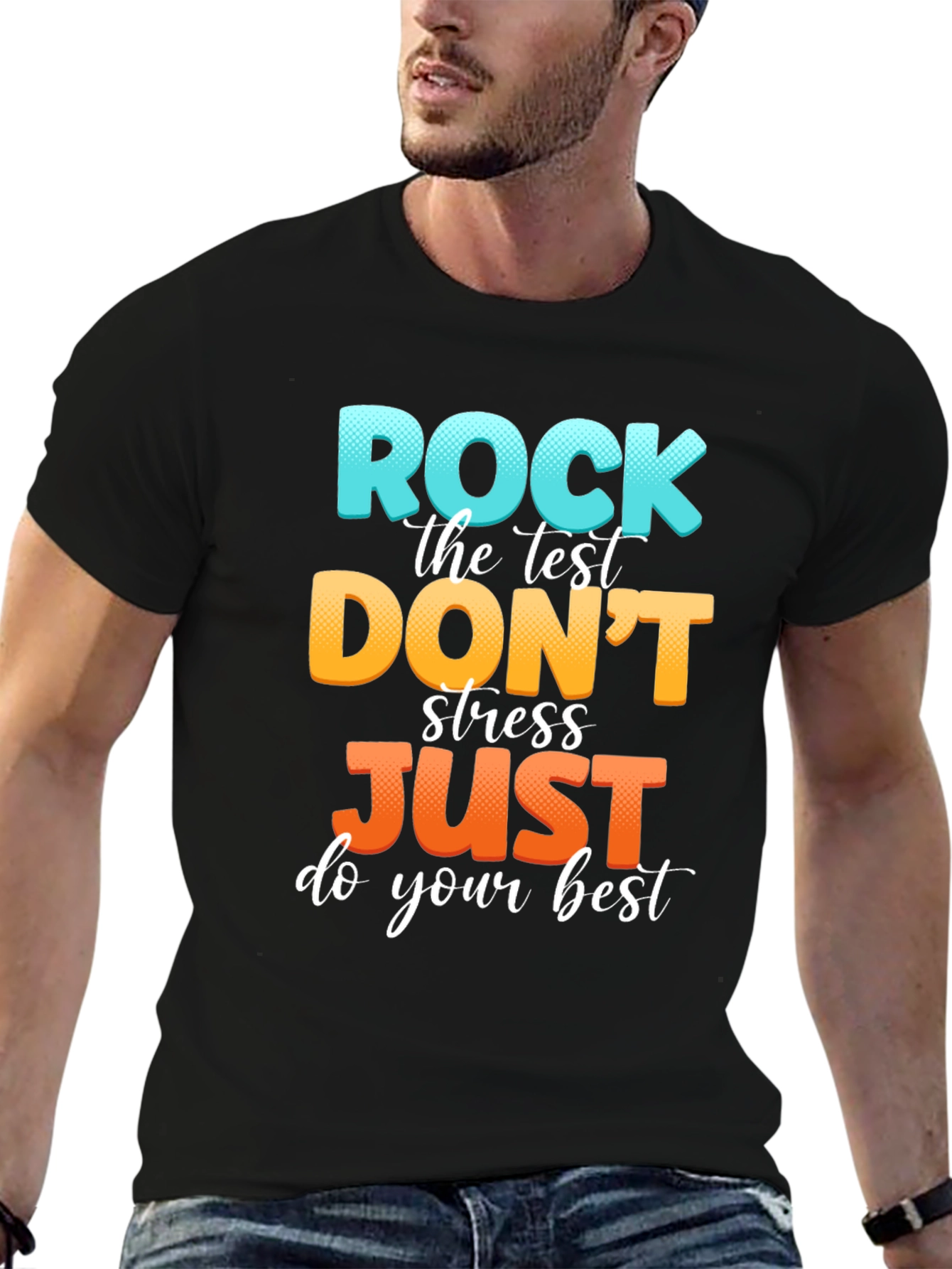 Rock the Test T-Shirt - Motivational School Exam Tee