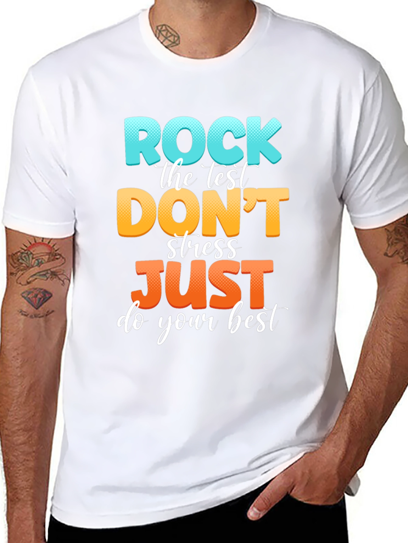 Rock the Test T-Shirt - Motivational School Exam Tee