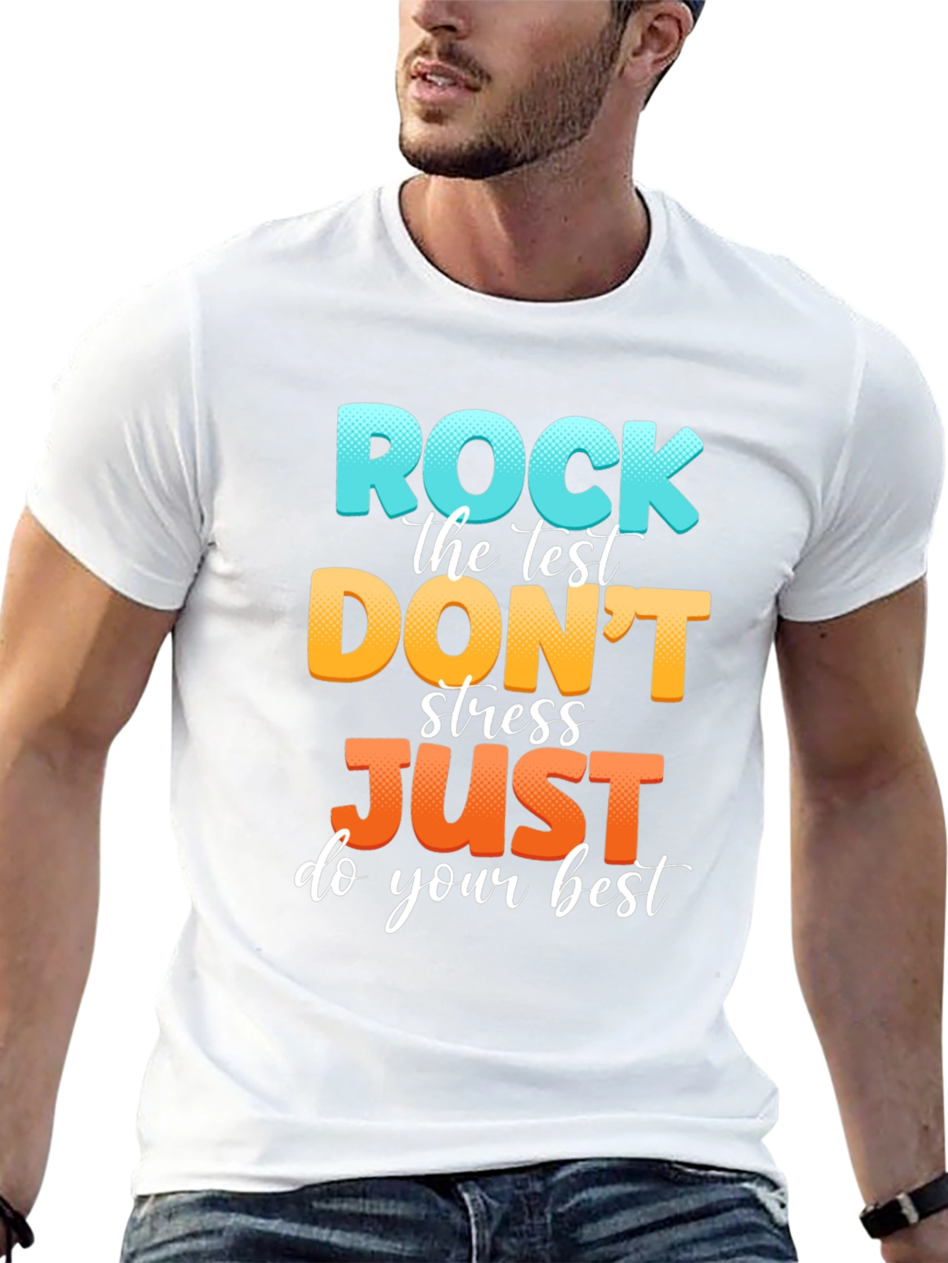 Rock the Test T-Shirt - Motivational School Exam Tee