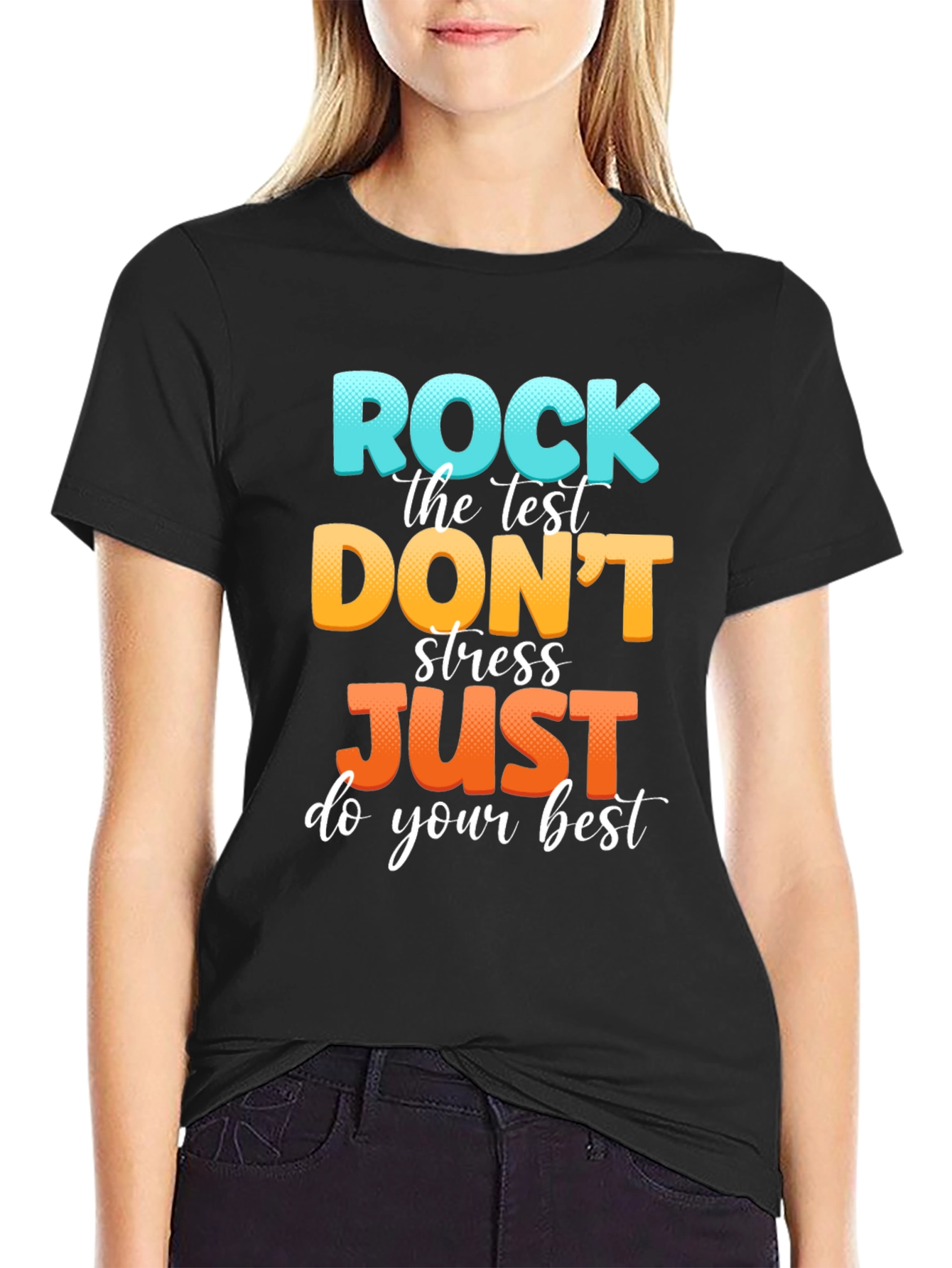 Rock the Test T-Shirt - Motivational School Exam Tee