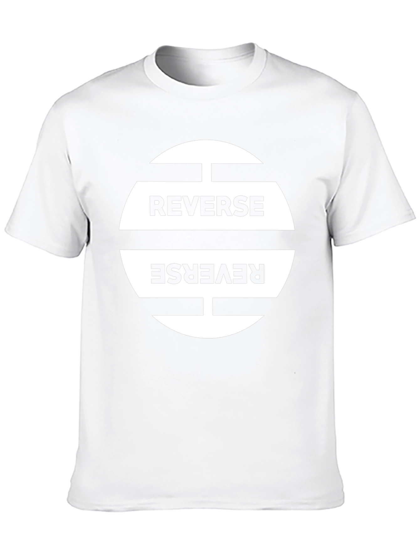 Reverse Graphic Print Black T-Shirt