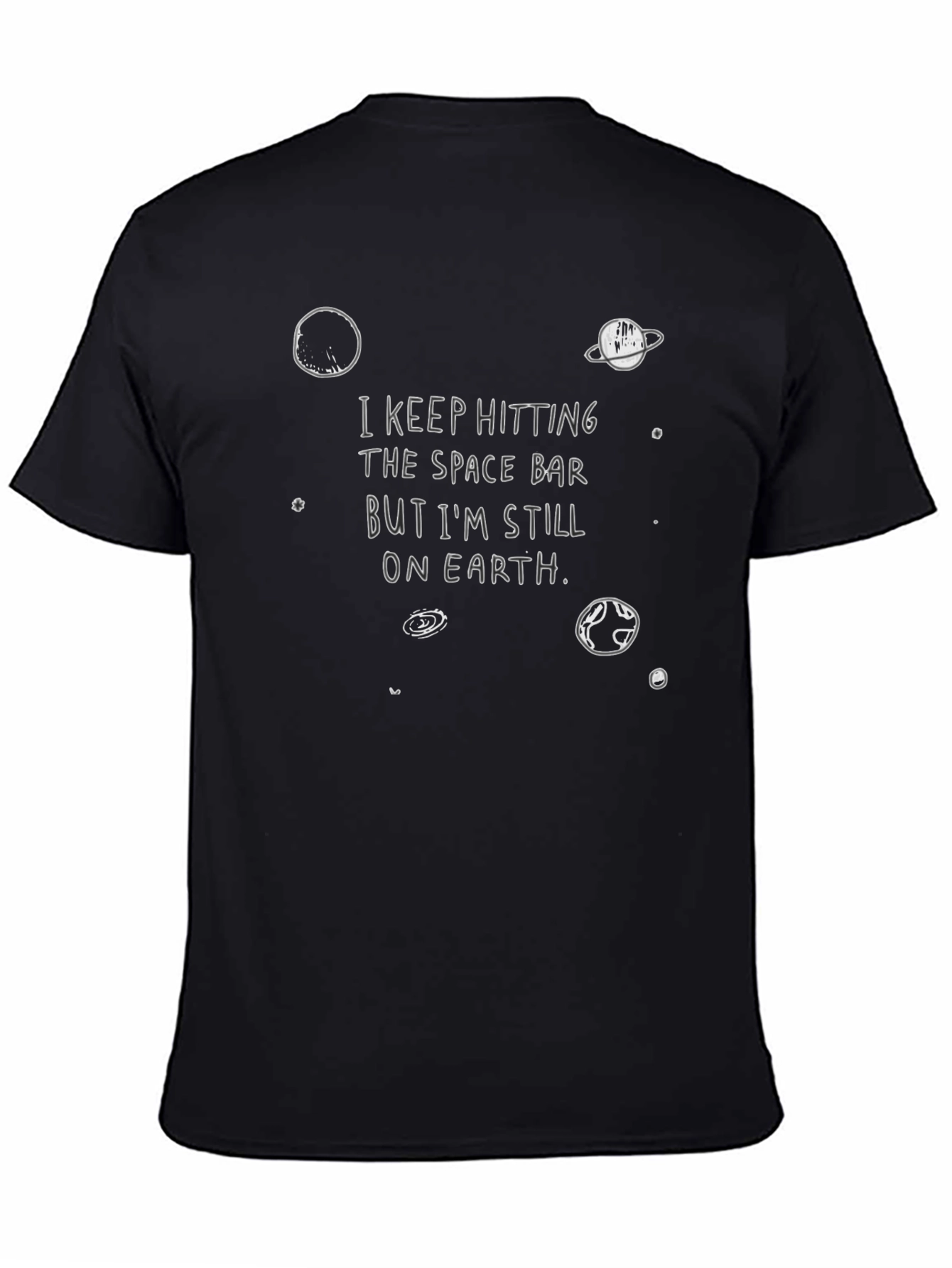 Space Bar Earth T-Shirt - Funny Graphic Tee