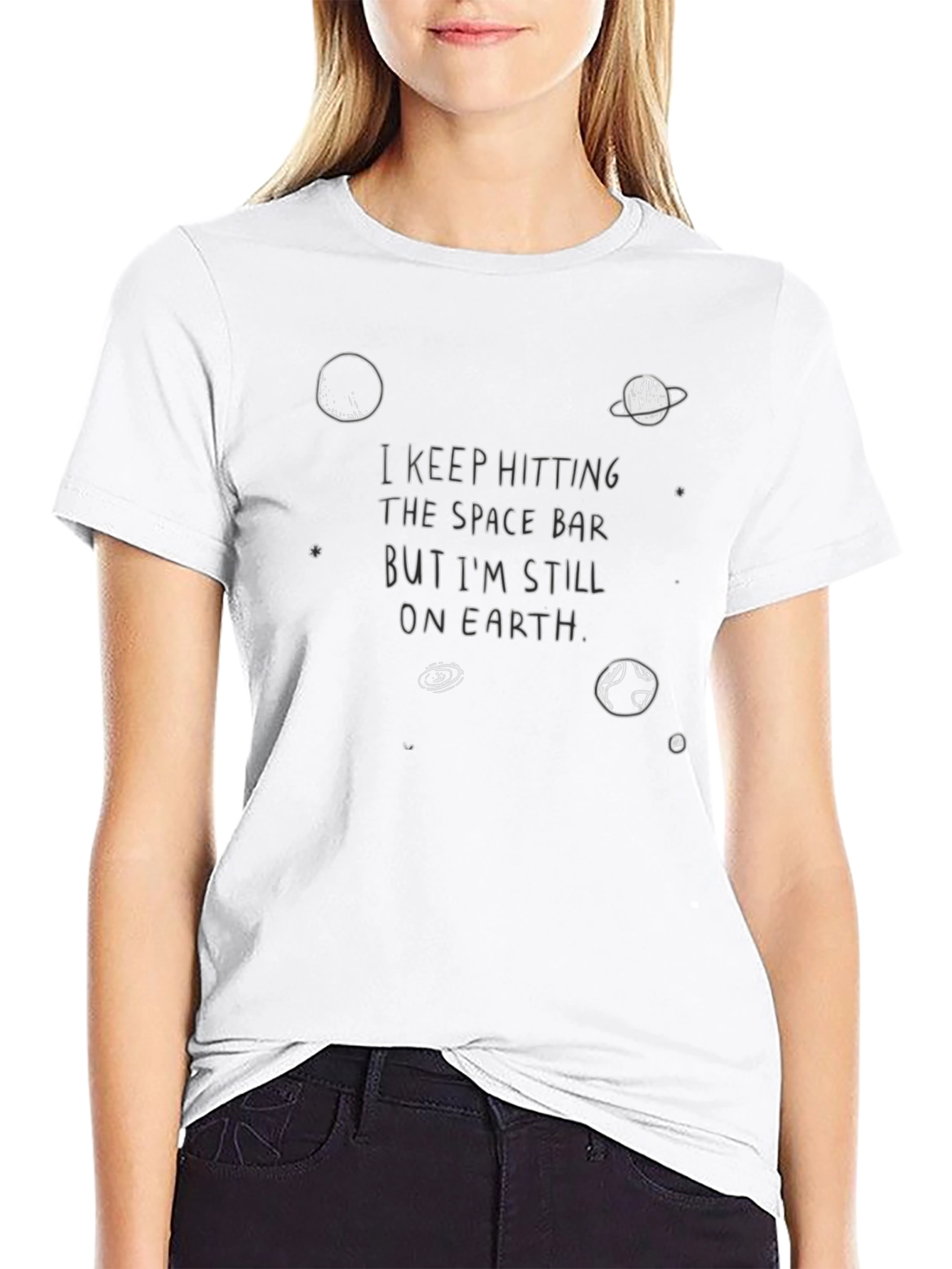 Space Bar Earth T-Shirt - Funny Graphic Tee