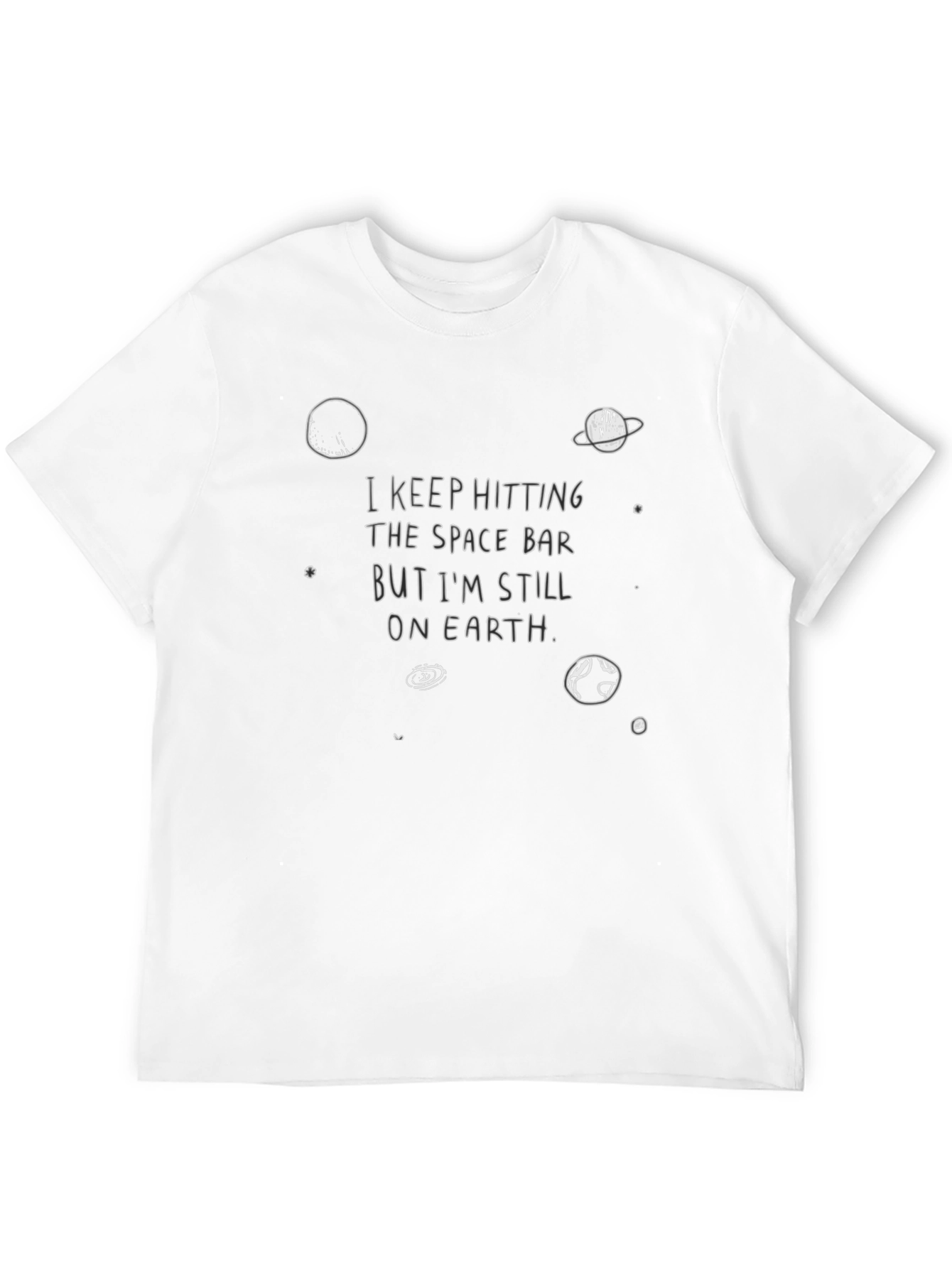 Space Bar Earth T-Shirt - Funny Graphic Tee