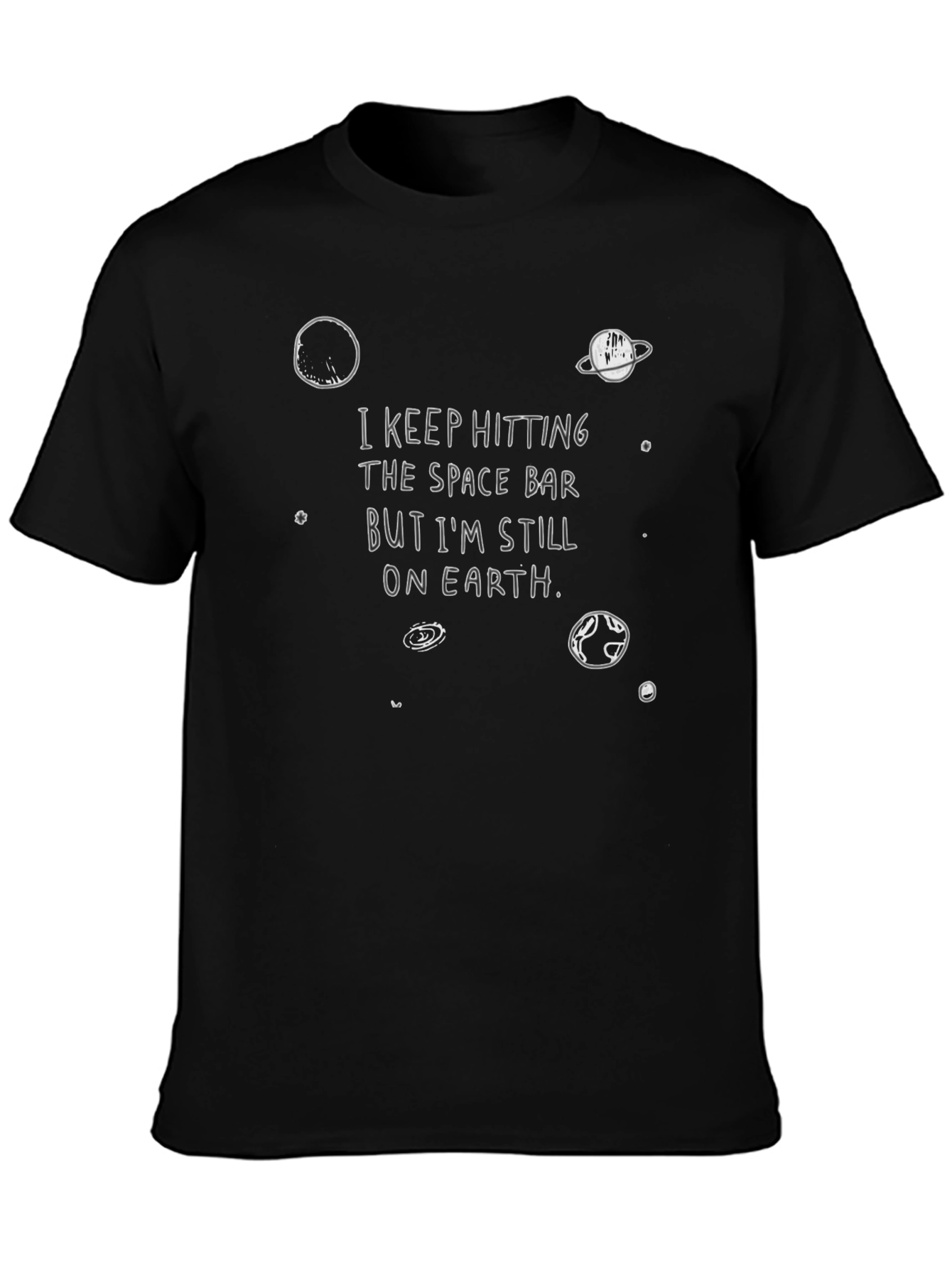 Space Bar Earth T-Shirt - Funny Graphic Tee