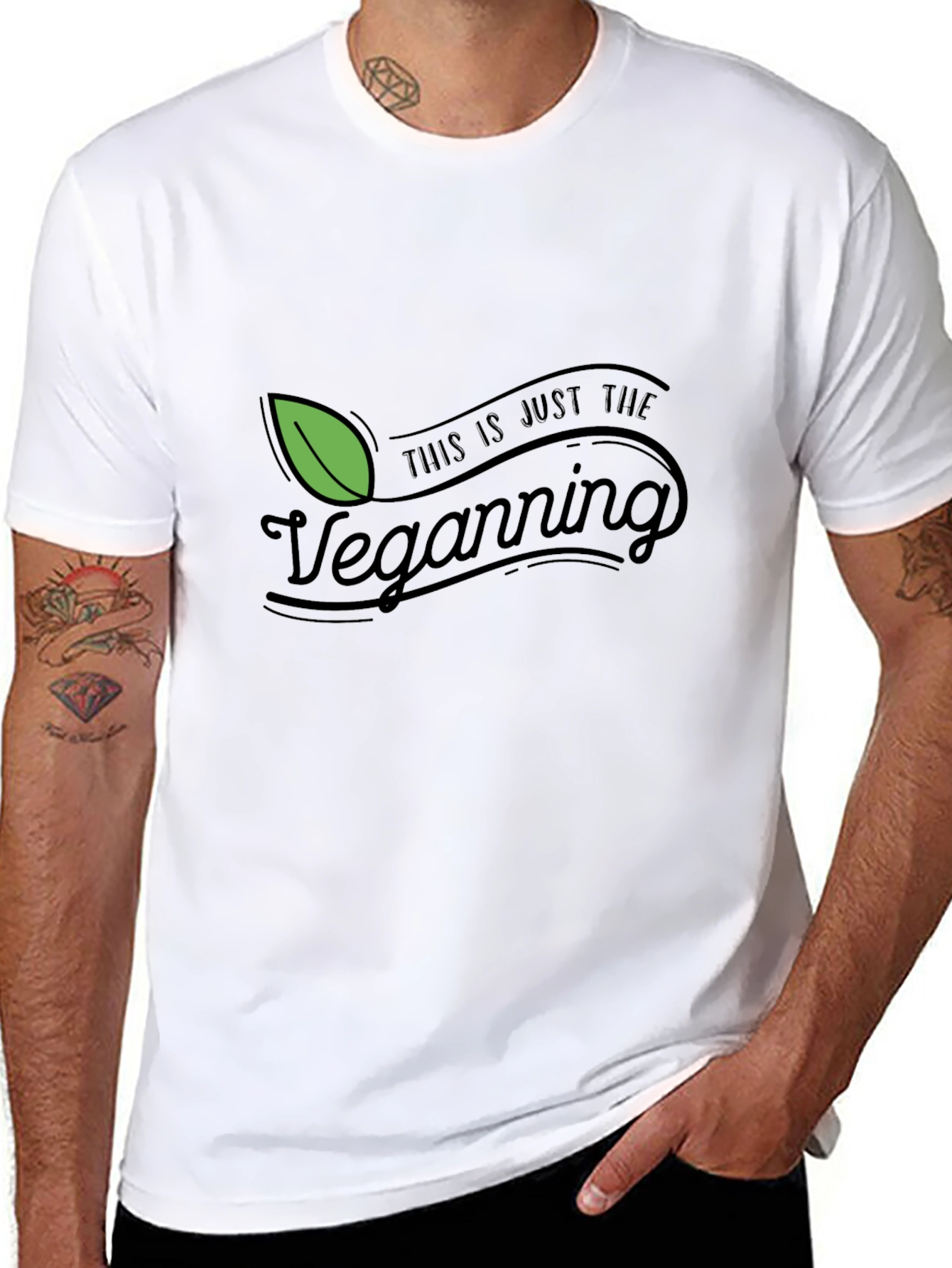 Vegan Black Graphic Tee - The Veganning