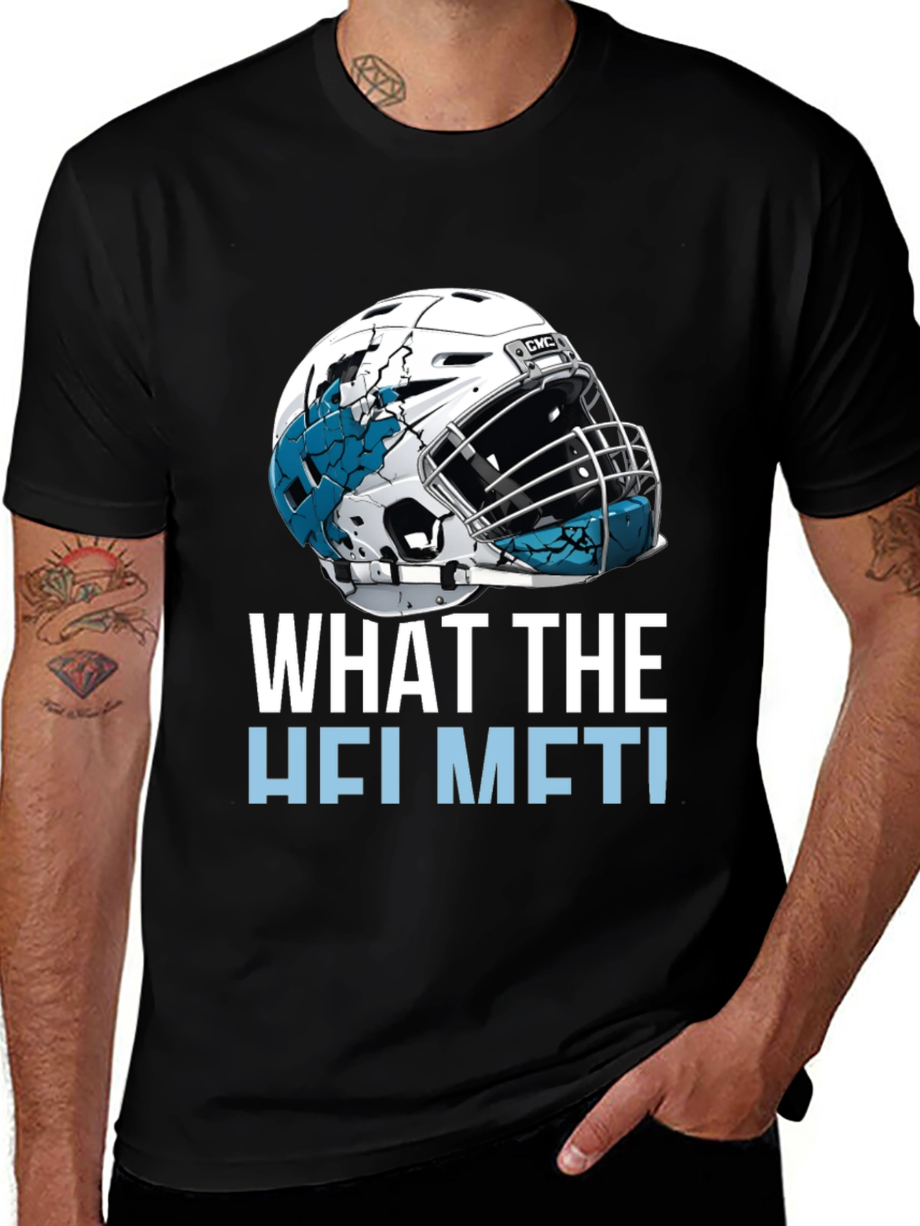 What the Helmet T-Shirt - Sports Fan Tee