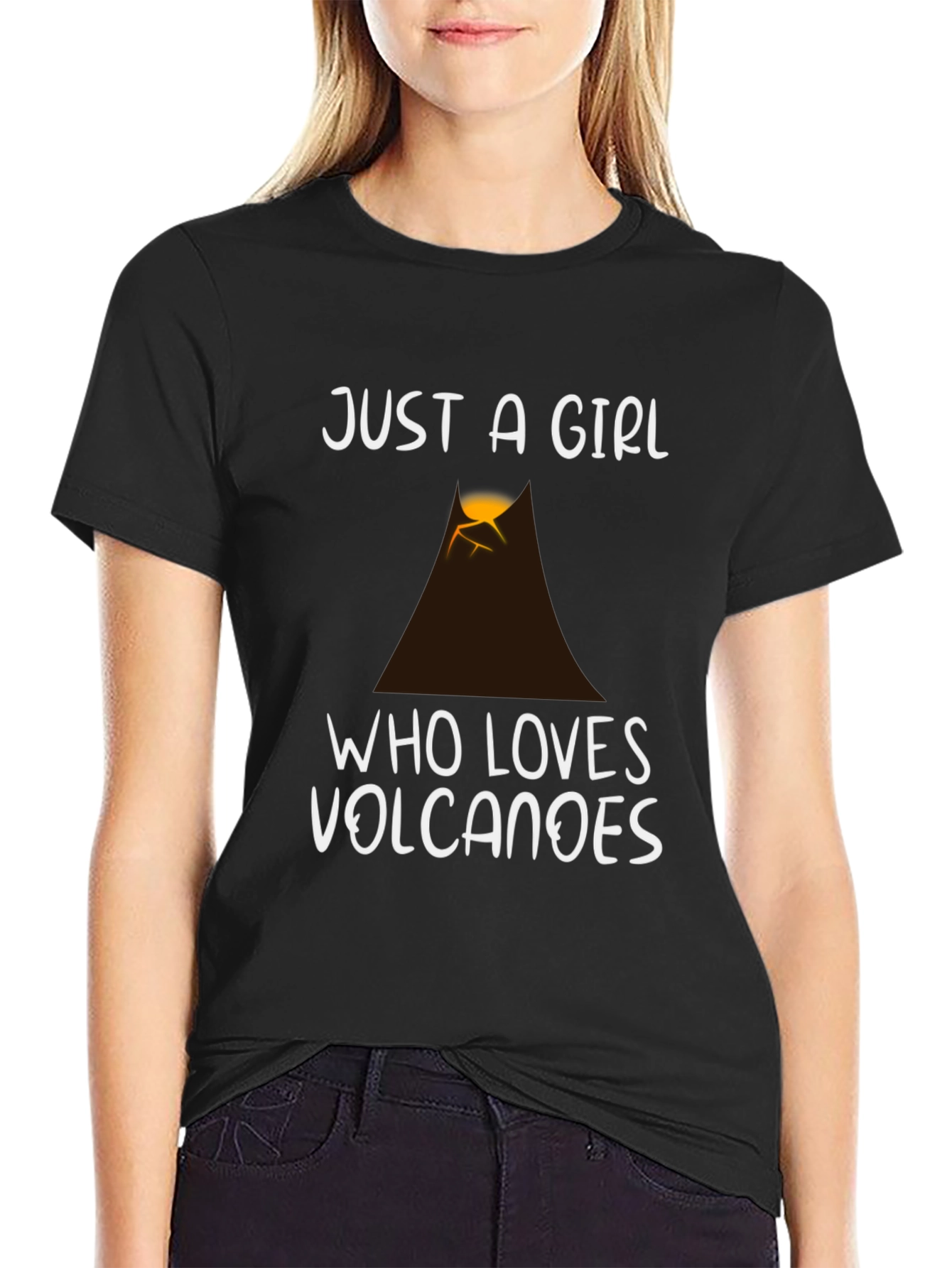 Just a Girl Who Loves Volcanoes T-Shirt