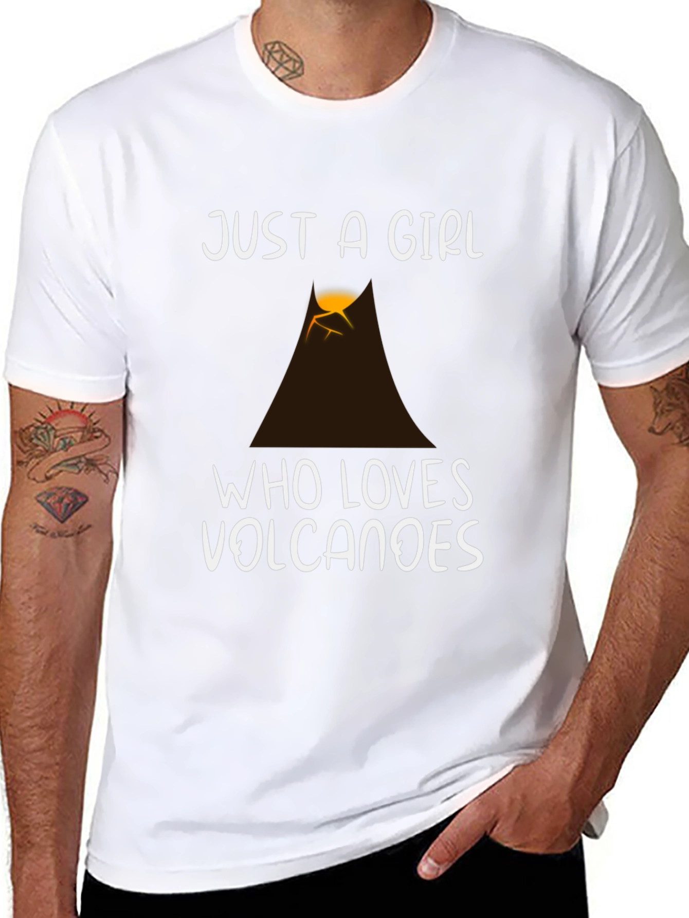 Just a Girl Who Loves Volcanoes T-Shirt