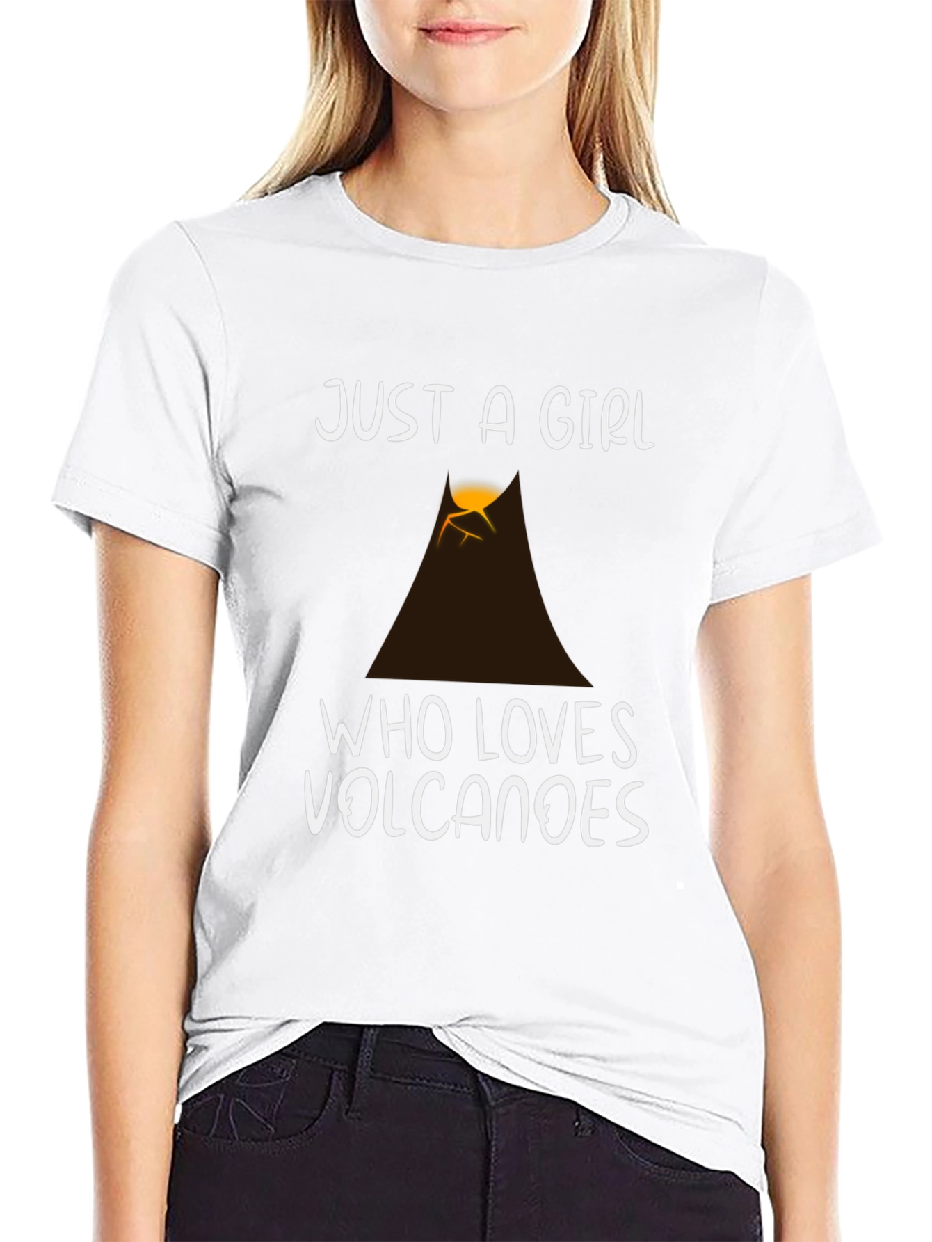 Just a Girl Who Loves Volcanoes T-Shirt